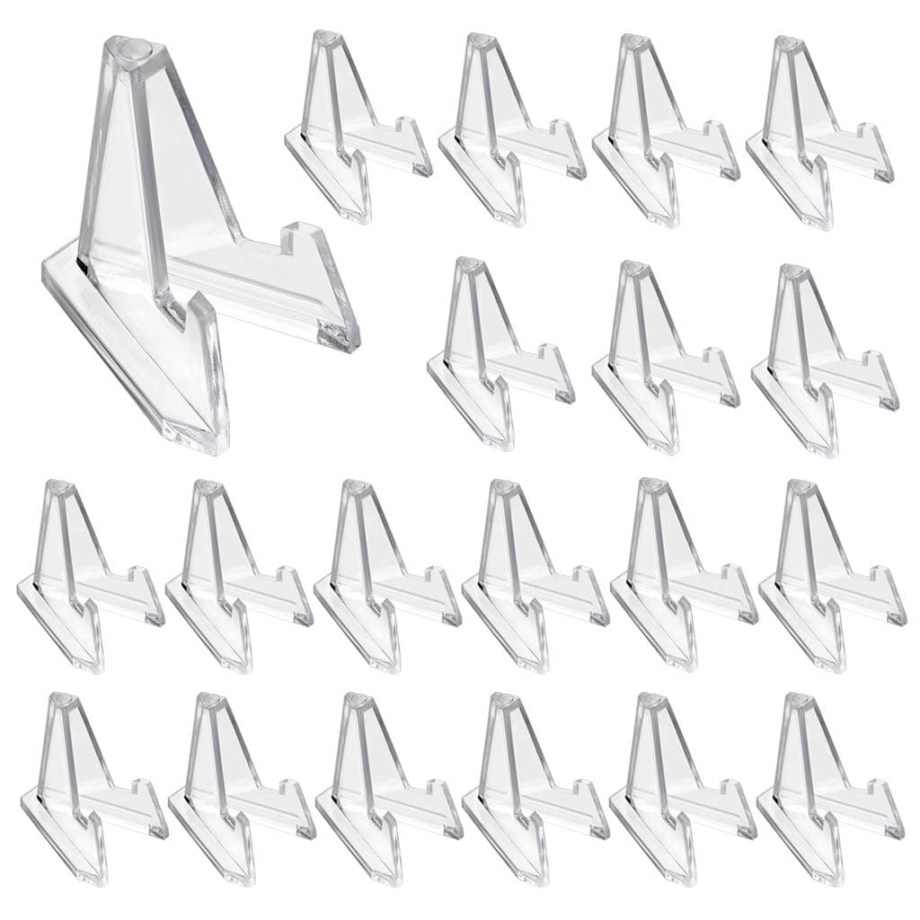 BSTKEYAcrylic Coin Display Holder Easel Holder (Clear, Small)