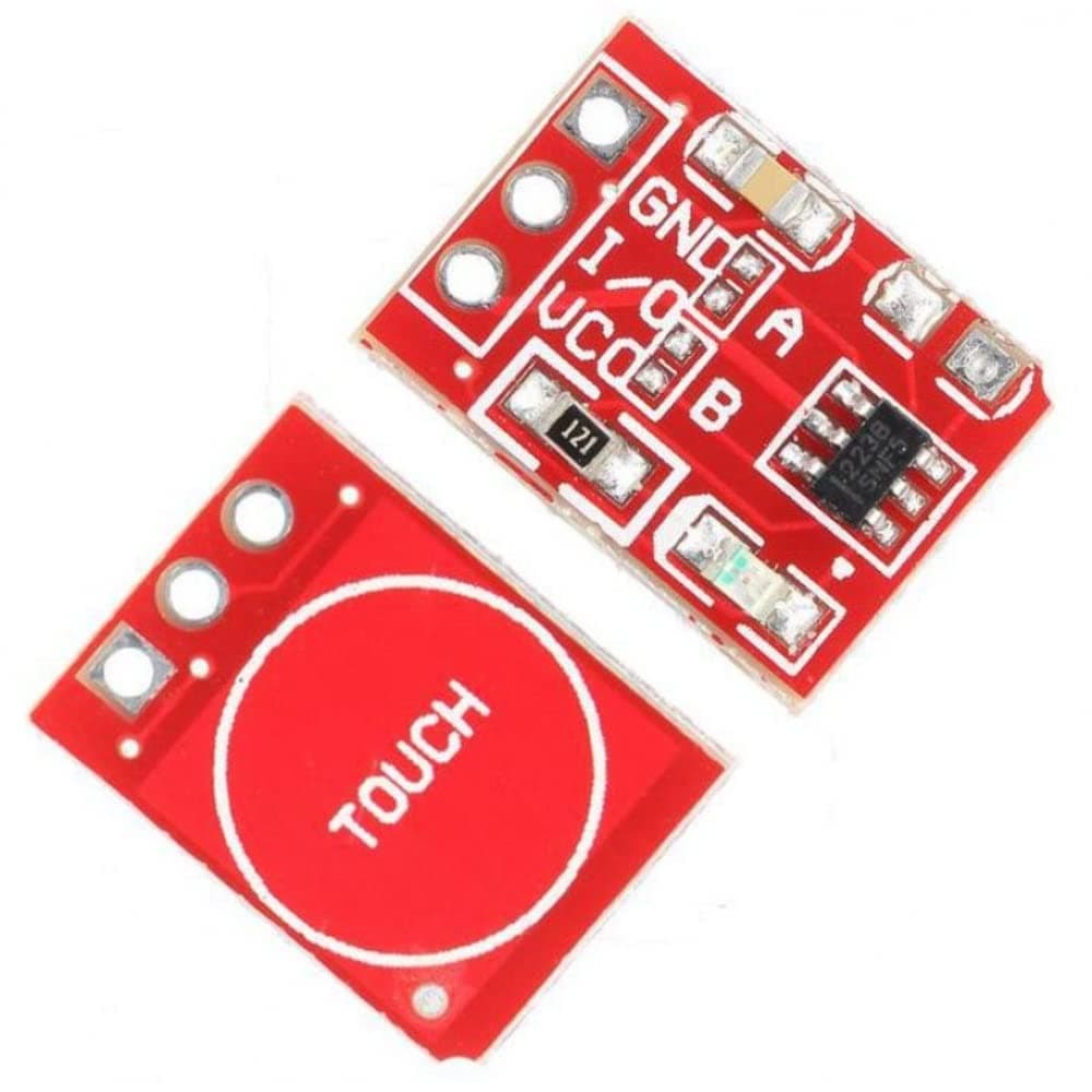 REDTTP223 Red TTP223 Touch Button Module Capacitor Type Single Channel Self Locking Touch Switch Sensor