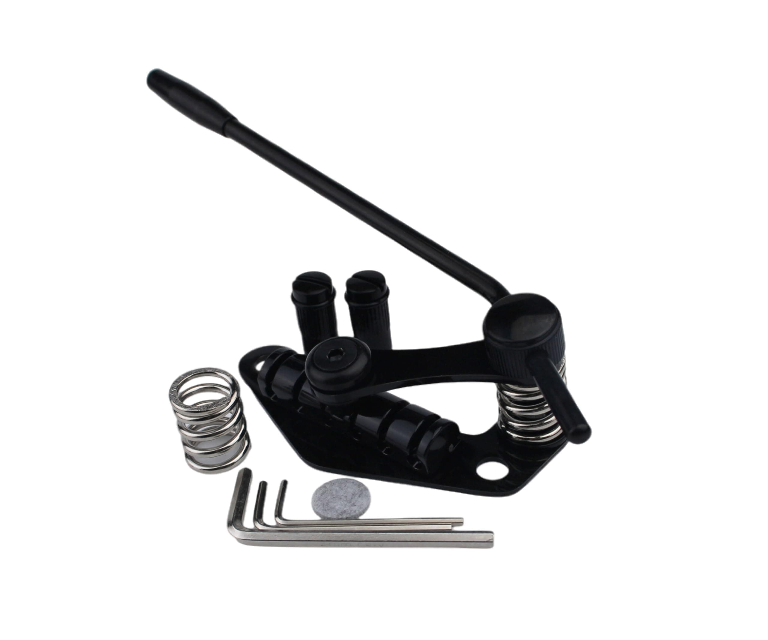 Tune-O-Matic Style Electric Guitar Bridge Stop Bar Tailpiece Tremolo Compatible with LP SG Guitars TM85, black