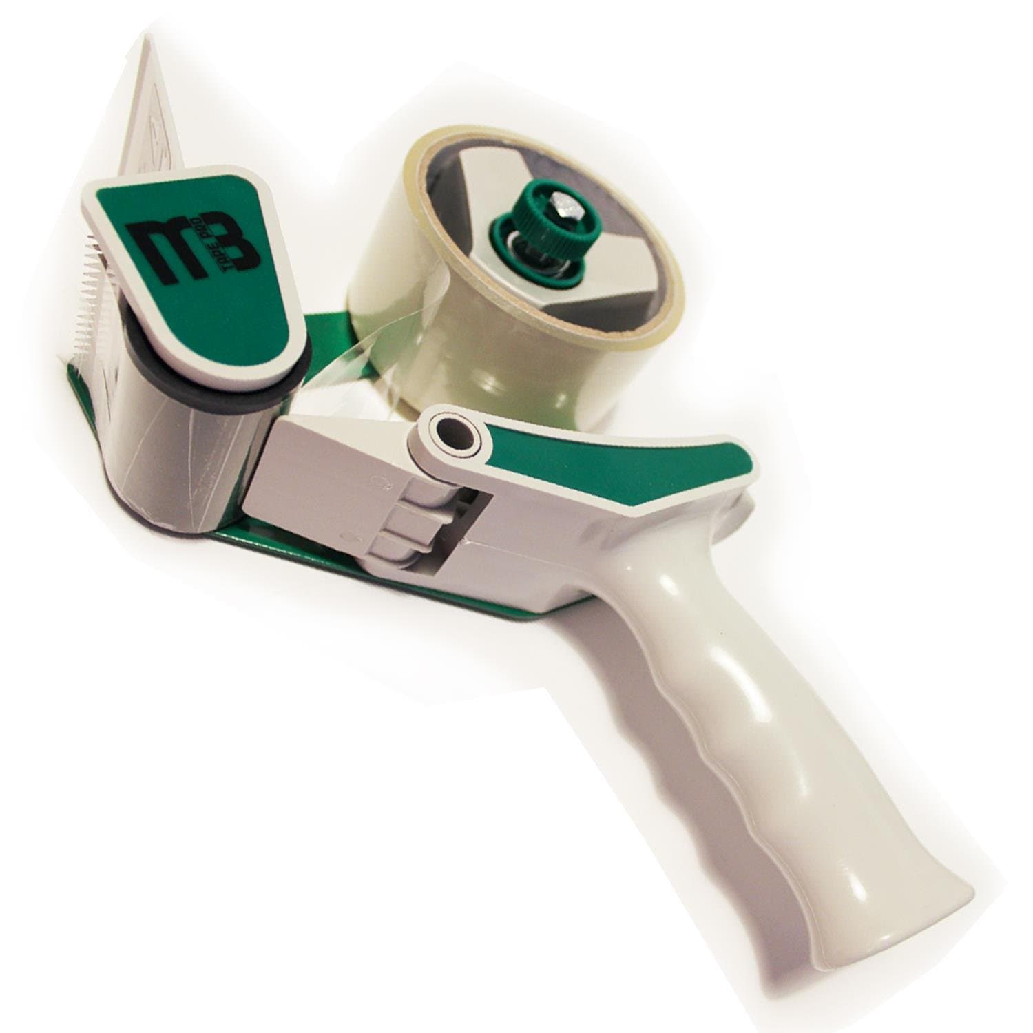 MB Tapepro Packing Tape Dispenser Gun | Heavy Duty for Box Carton Sealing, Shipping Moving Boxes | Lightweight 2 Inch Handheld Industrial Easy Side Loading | Refillable 1 Packaging Refill Tape