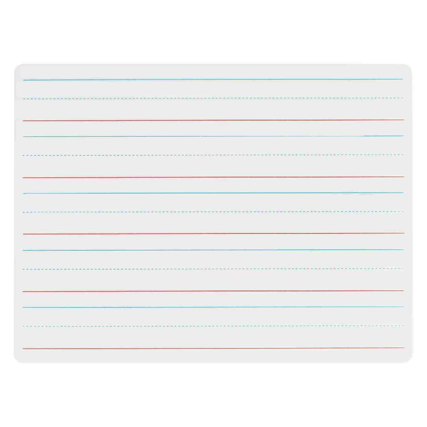 Dry Erase Lapboards with Lines - Pack of 1 Lined Whiteboard - 9x12 - Student Single Sided - Improve Children's Classroom Learning with Portable White Boards