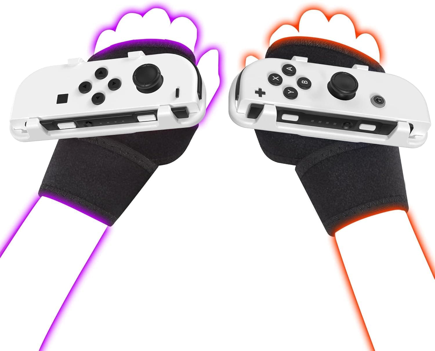 Leyu Smart Wrist Strap for Switch Just Dance 2025 2024 2023 2022 2021 2020 2019 Boxing Design (Free The Hands,Dance Freely with Rhythm) More Fun to the Dance White