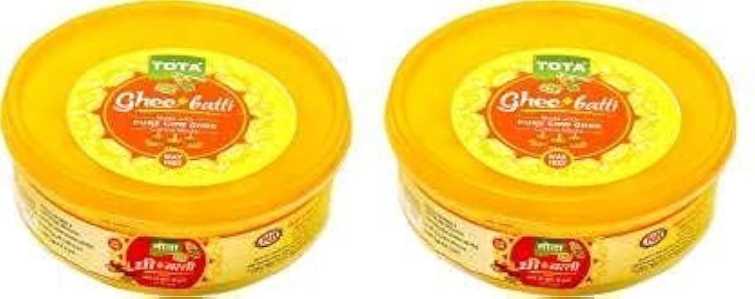 Tota Wax Free Pure Cow Ghee Diya Cotton Wicks for Puja| Pack of 2 (100 Ghee Batti)