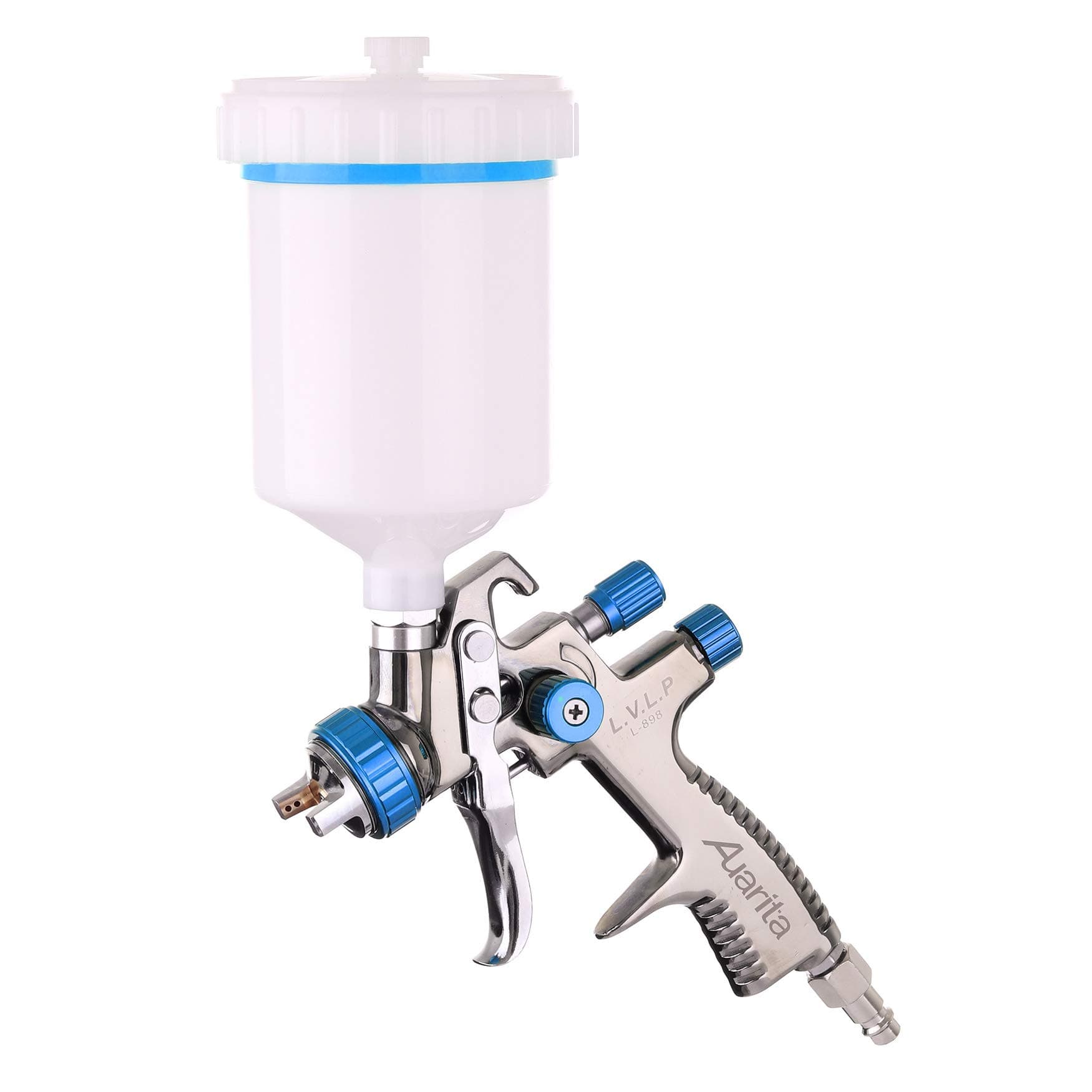 LVLP Spray Gun Silver GREEN AUARITA Paint 1,4mm L-898 LOW AIR MORE EFFICIENT
