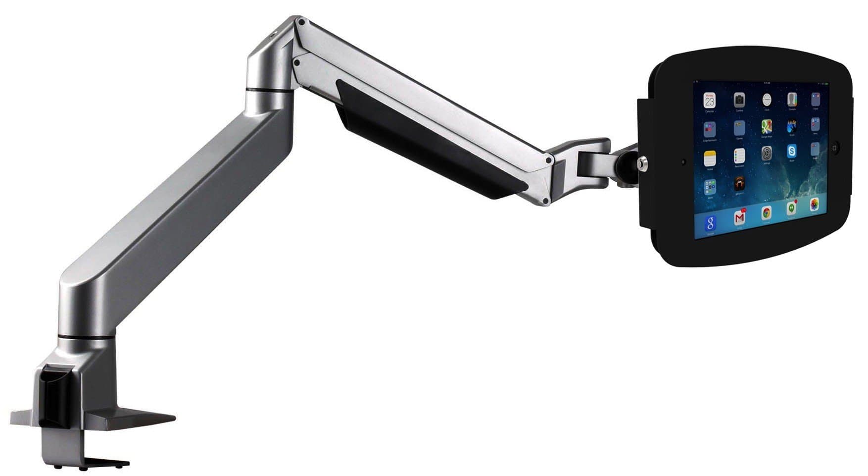 Maclocks 660REACH540GEB Compulocks Space Reach - Surface Pro 3/4/Galaxy TabPro S Counter Top Articulating Arm - Black - Desk mount for tablet - lockable - aluminium - mounting interface: 100 x 100 m