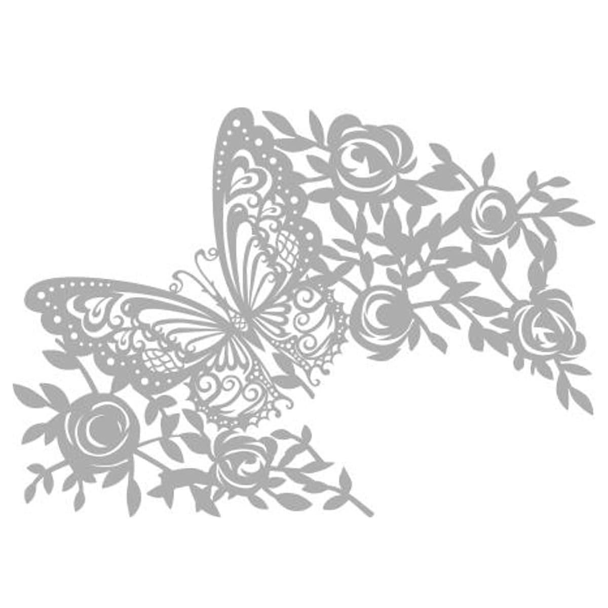 PRONTY PLASTIC MASK CRAFT STENCIL BUTTERFLY A4 DECORATION PAINTING EMBOSSING
