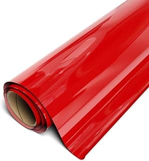 EasyWeed Heat Transfer Vinyl 11.8" x 15ft Roll (Red) - Compatible with Siser, Cricut, Silhouette and Other Craft/Professional Cutters - CPSIA Certified