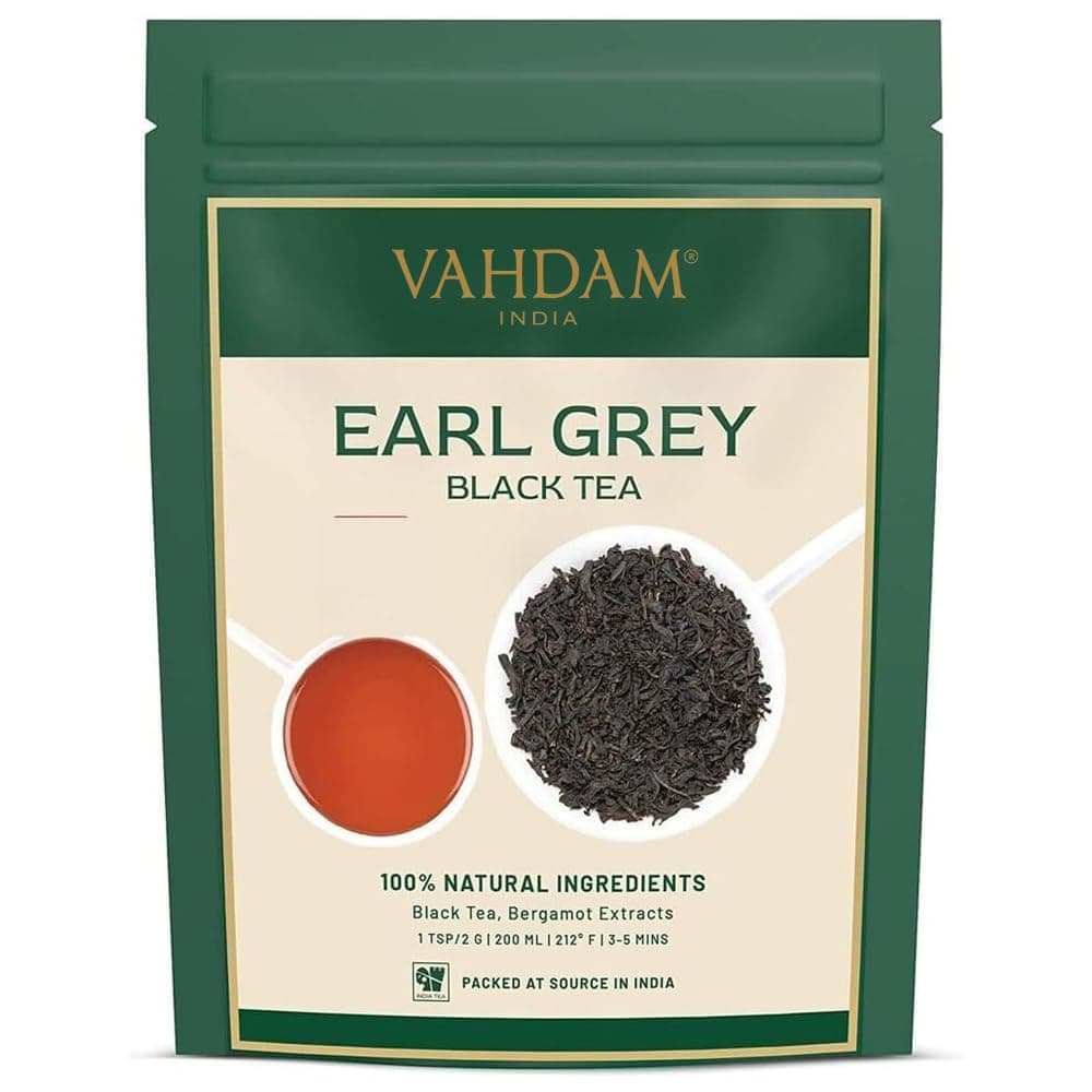 VAHDAM, Earl Earl Grey Tea Loose Leaf - 500 g | Citrusy & Delicious Black Tea blended With Natural Oil of Bergamot | Brew Hot/Iced
