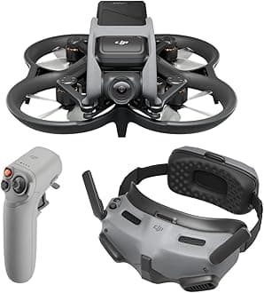 DJI Avata Explorer Combo, FPV Drone with Camera 4K, Super-Wide 155° FOV, Includes New RC Motion 2 and Goggles Integra Black, FAA Remote ID Compliant
