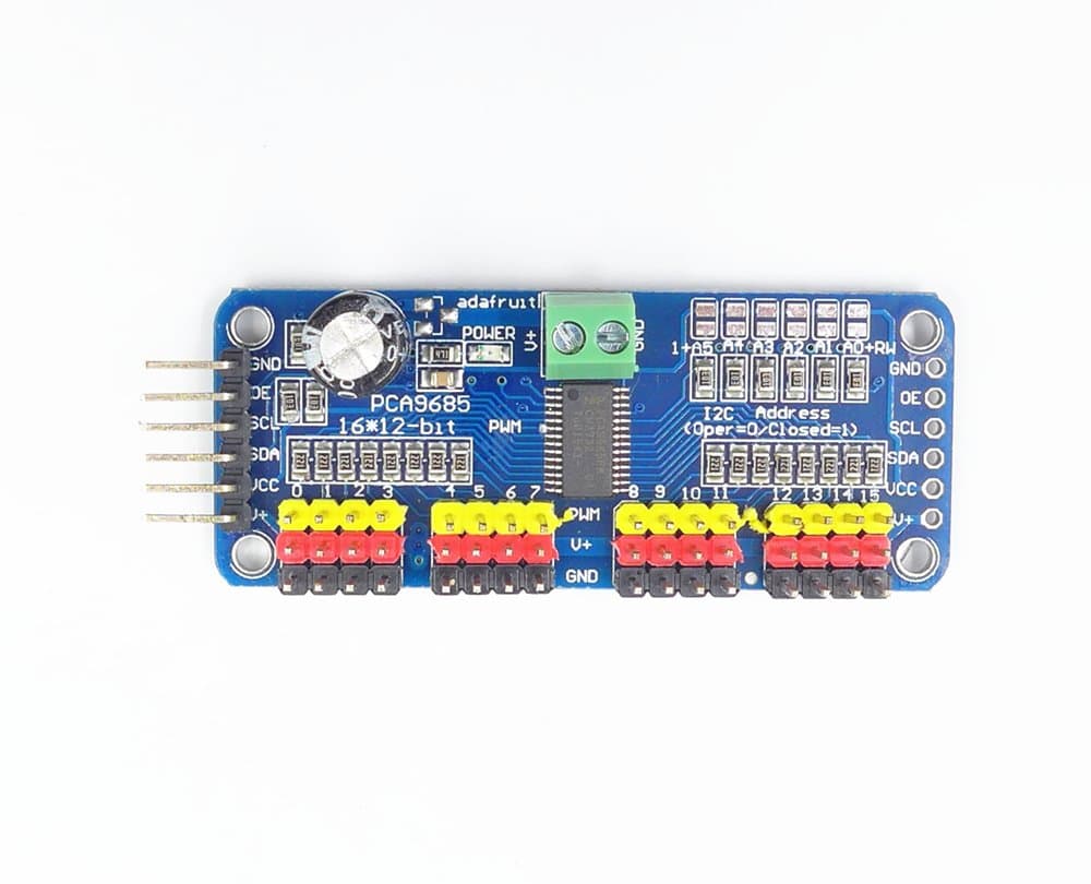 PCA9685 16 Channel 12-Bit PWM Servo Motor Driver IIC Module for Arduino Robot