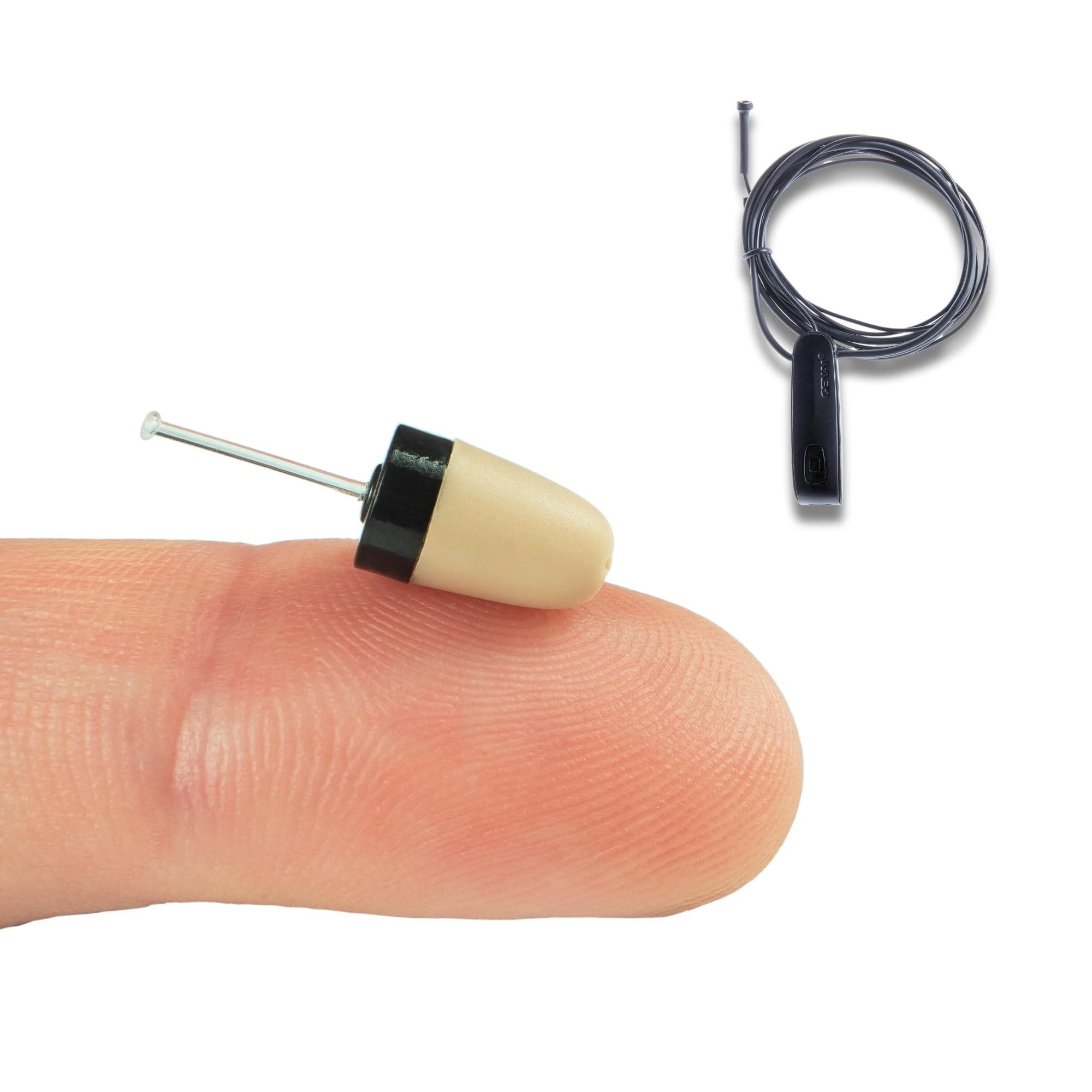 PingaOculto Spy Earpiece Bluetooth Wireless Earphones Invisible Hidden Mini Headset Exam Phone Microphone - Secret Earphone Micro Ear (Spy Earpiece Vip Pro SuperMini Bluetooth Wired Microphone)