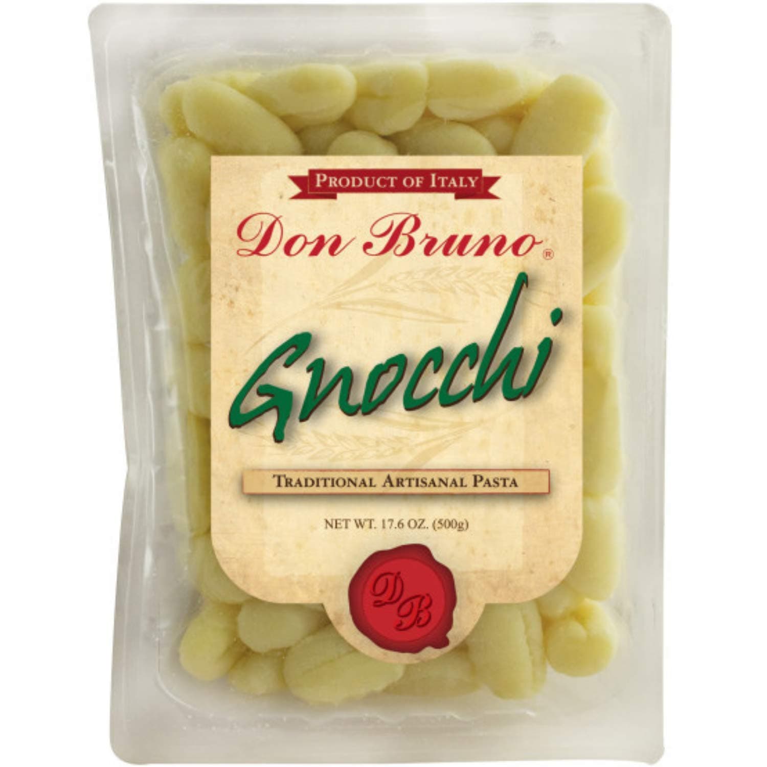 Roland Foods Don Bruno Potato Gnocchi, 17.6 Ounce Package, Pack of 6
