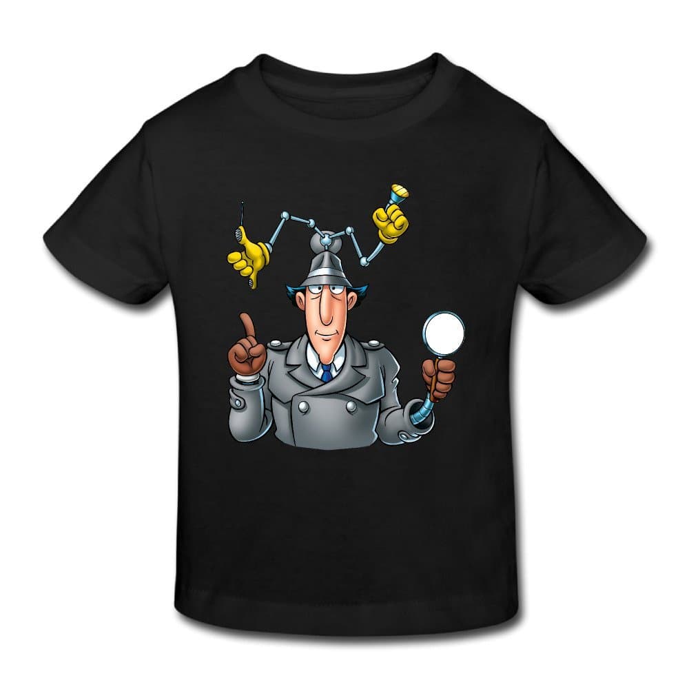 Fashion Custom Summer Inspector Gadget CGI-animated Tv Series Kids T-shirt Toddler Tshirts