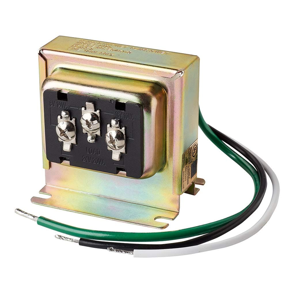 Newhouse Hardware 3TRAN Tri-Volt (8vac/10VA, 16vac/10VA or 24vac/20VA) Transformer for for Ring, Nest and Standard Doorbells 1pk