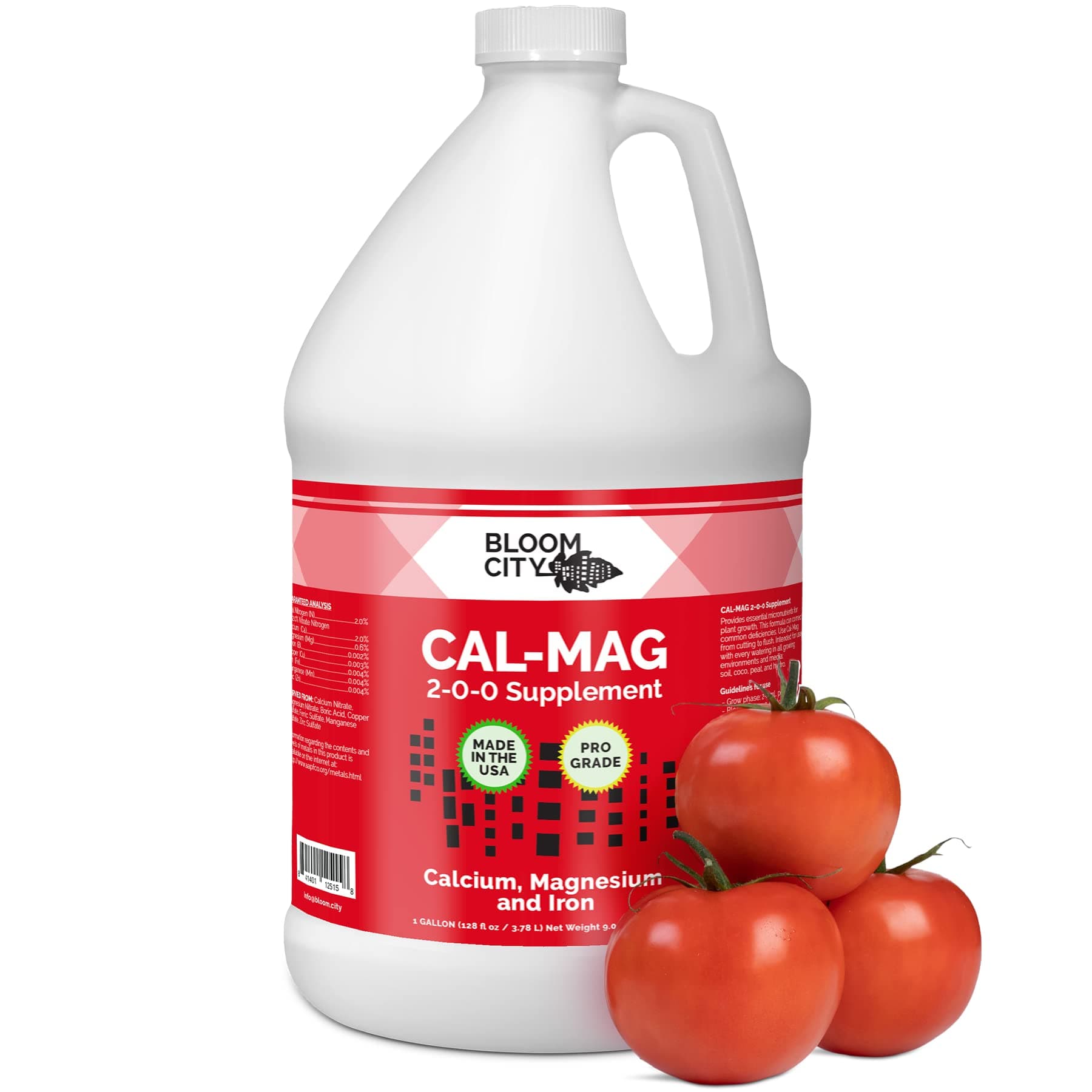 Professional Grade Ultra Pure Cal-Mag Growing Fertilizer,Gallon (128 oz)