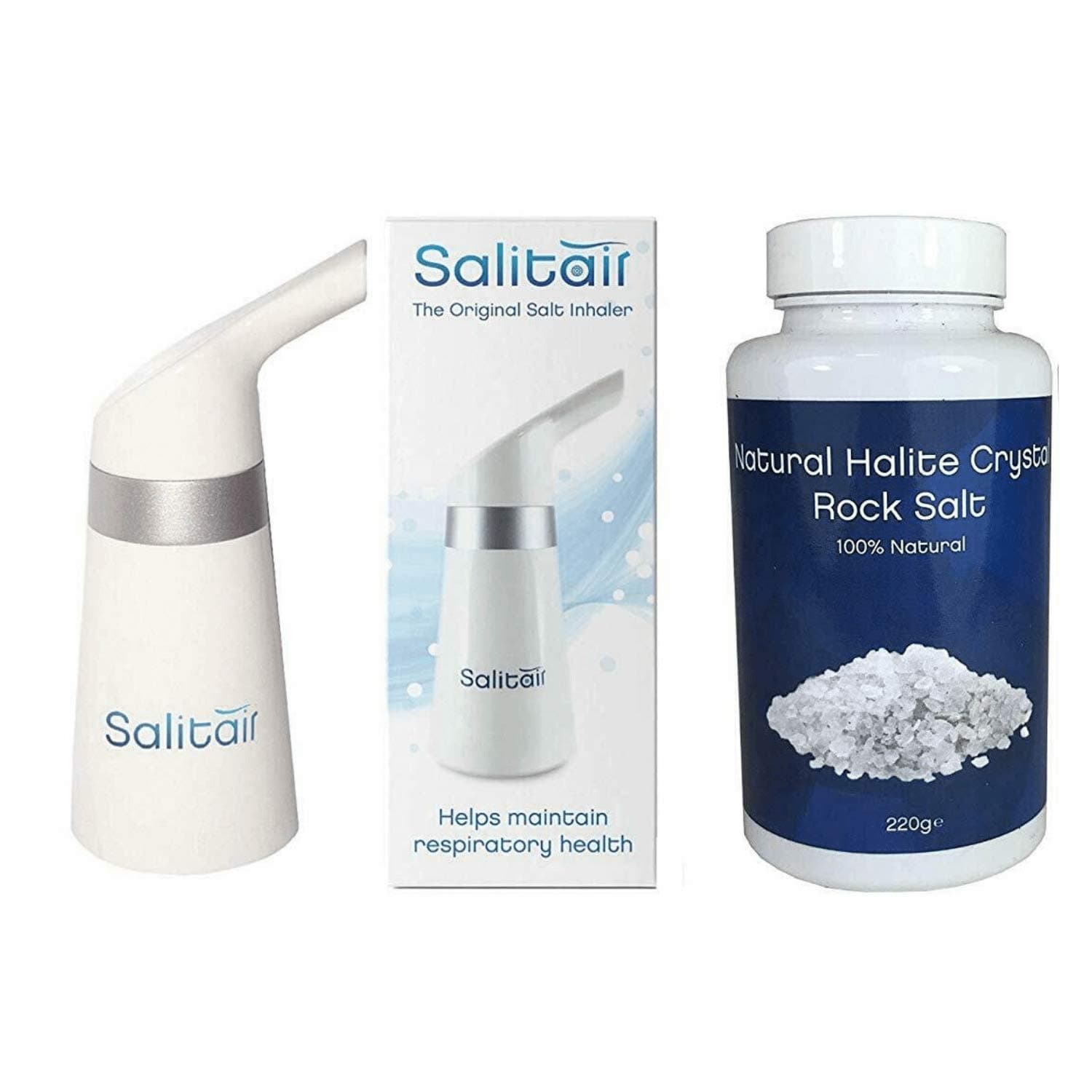 Tower Health Salitair Plus Additional Salt Therapy Inhaler for Breathing Difficulties, one Bottle