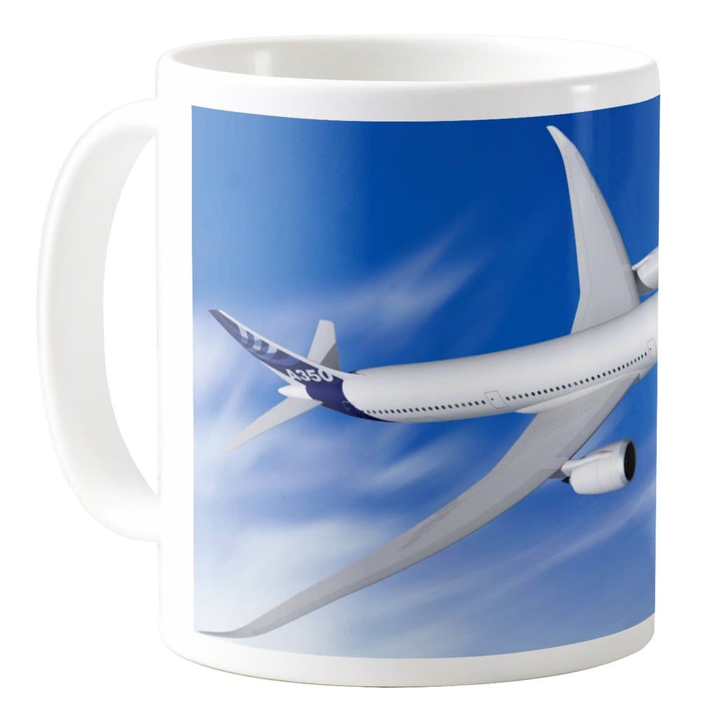 AquaSakura - Airbus A350 Xwb - 11oz Ceramic Coffee Mug Tea Cup