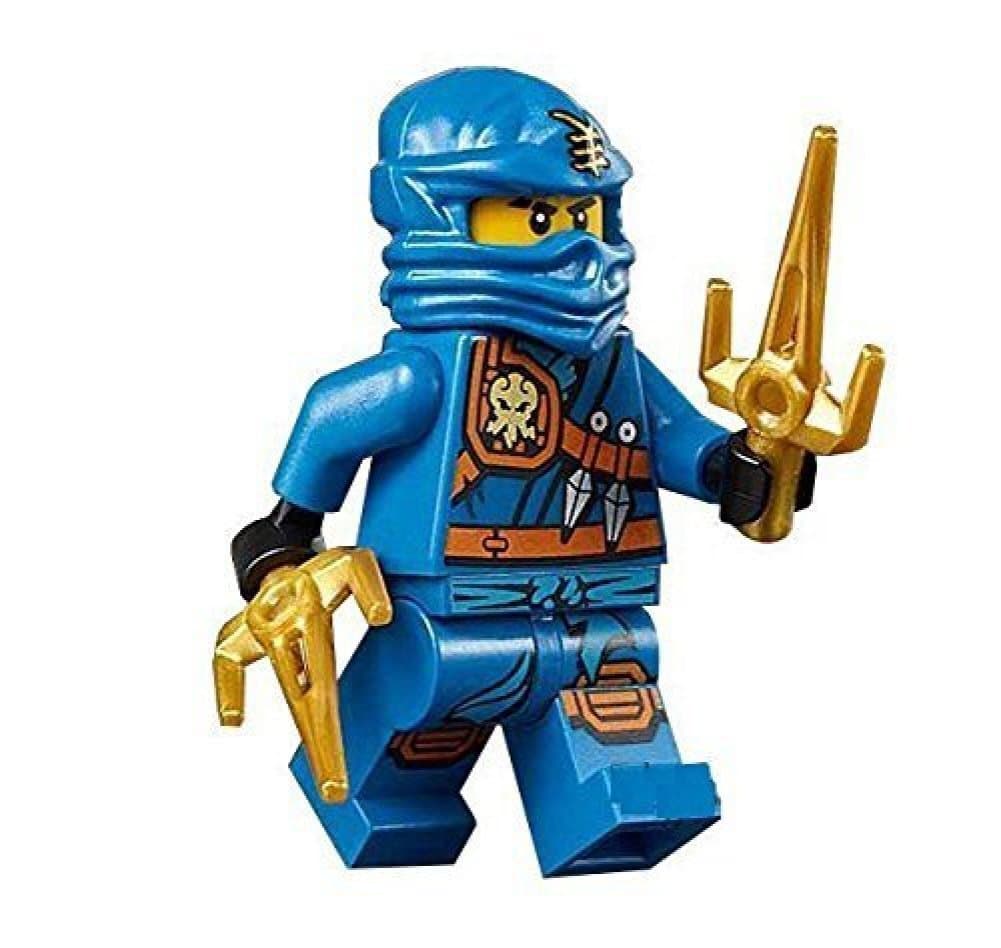 Ninjago Minifigure - Jay Zukin Robe Jungle Blue Ninja with Dual Gold Sai (70749)