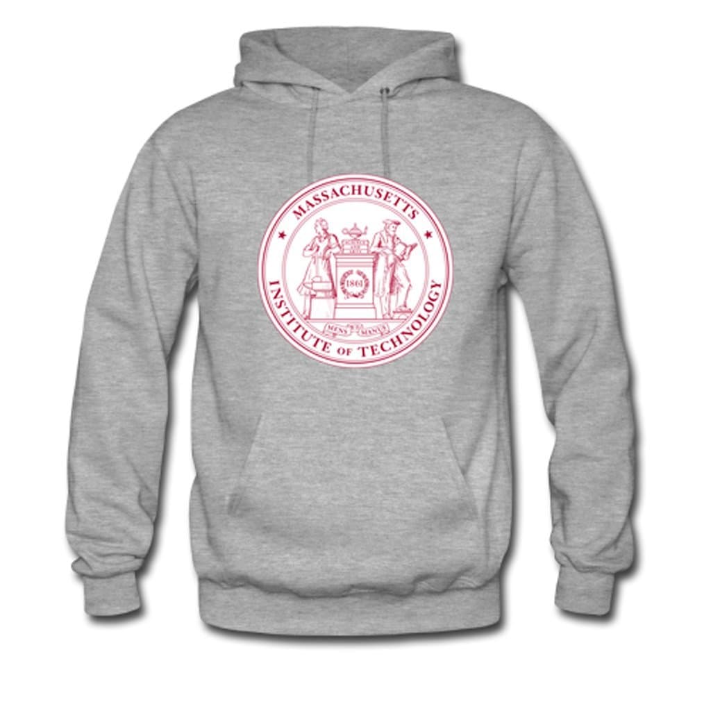 HuaTu Massachusetts Institute of Technology Youth Hoodie Pullover Large Grey