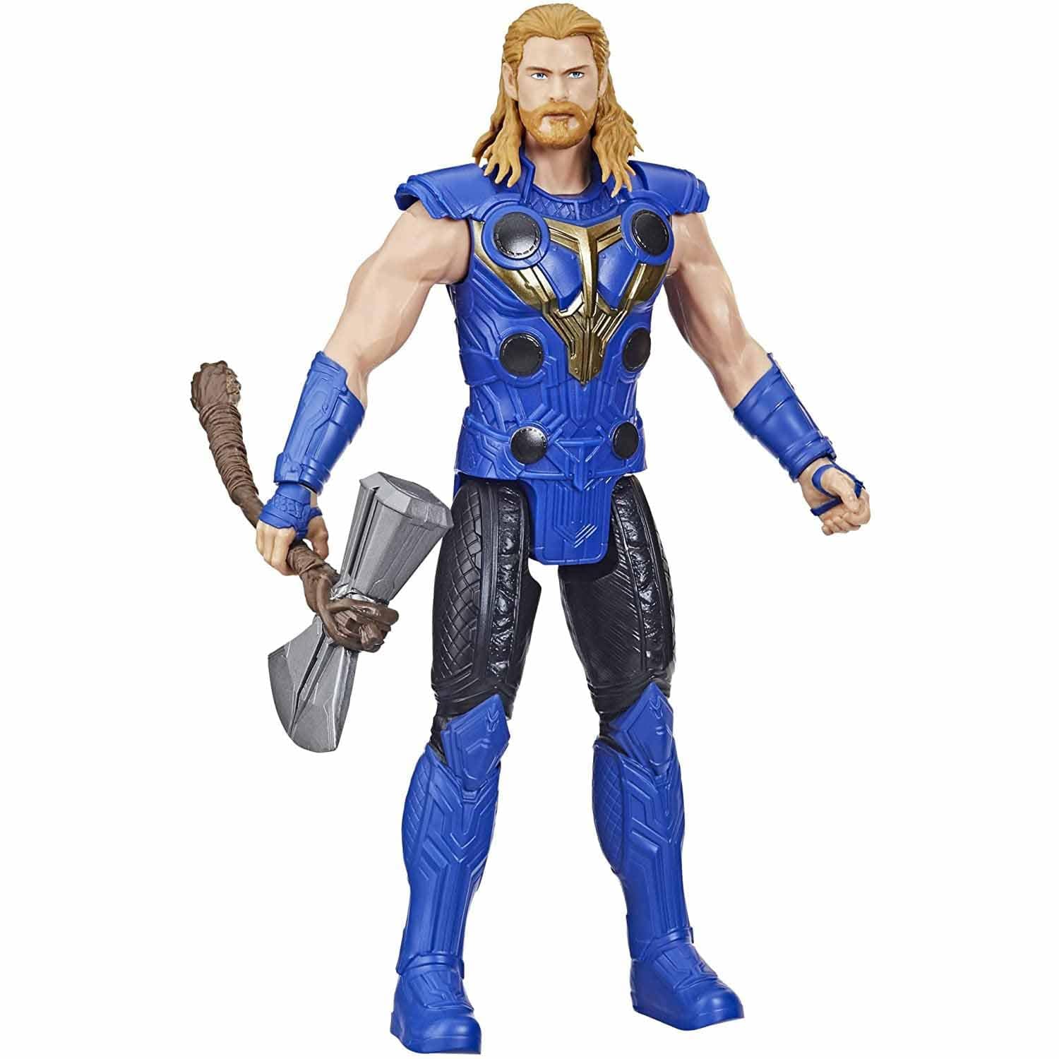 Marvel Hasbro Avengers Titan Hero Series Thor Toy, 30-cm-scale Thor: Love and Thunder Figure, Toys for Children Aged 4 and Up, Multicolor,One Size,F4135