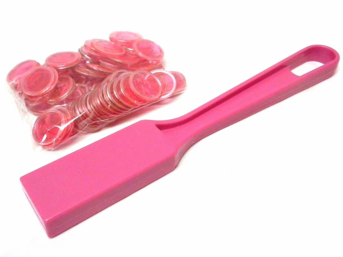 Bingo Magnetic Wand with 100 Chips - Pink