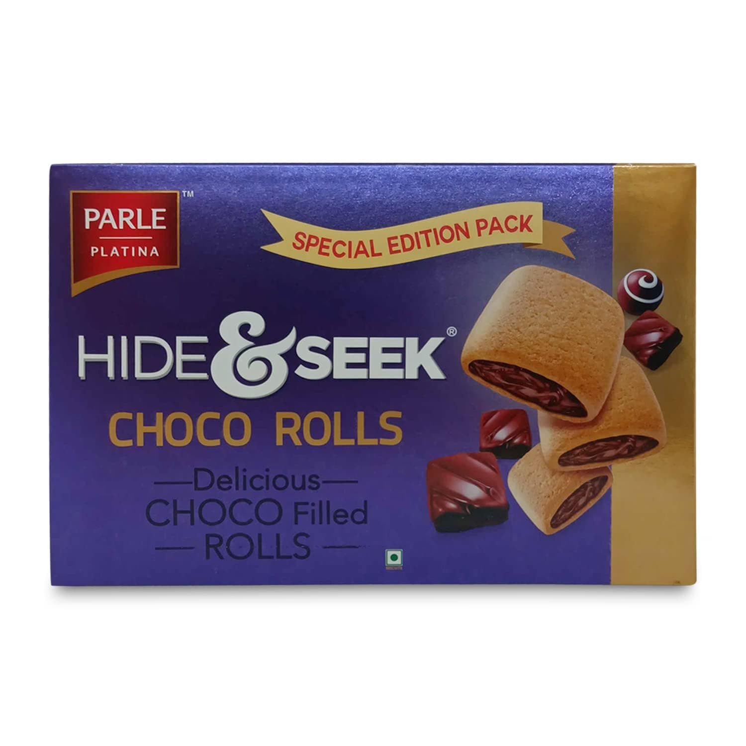 Platina Hide & Seek Choco Rolls, 200 gram, Chocolate