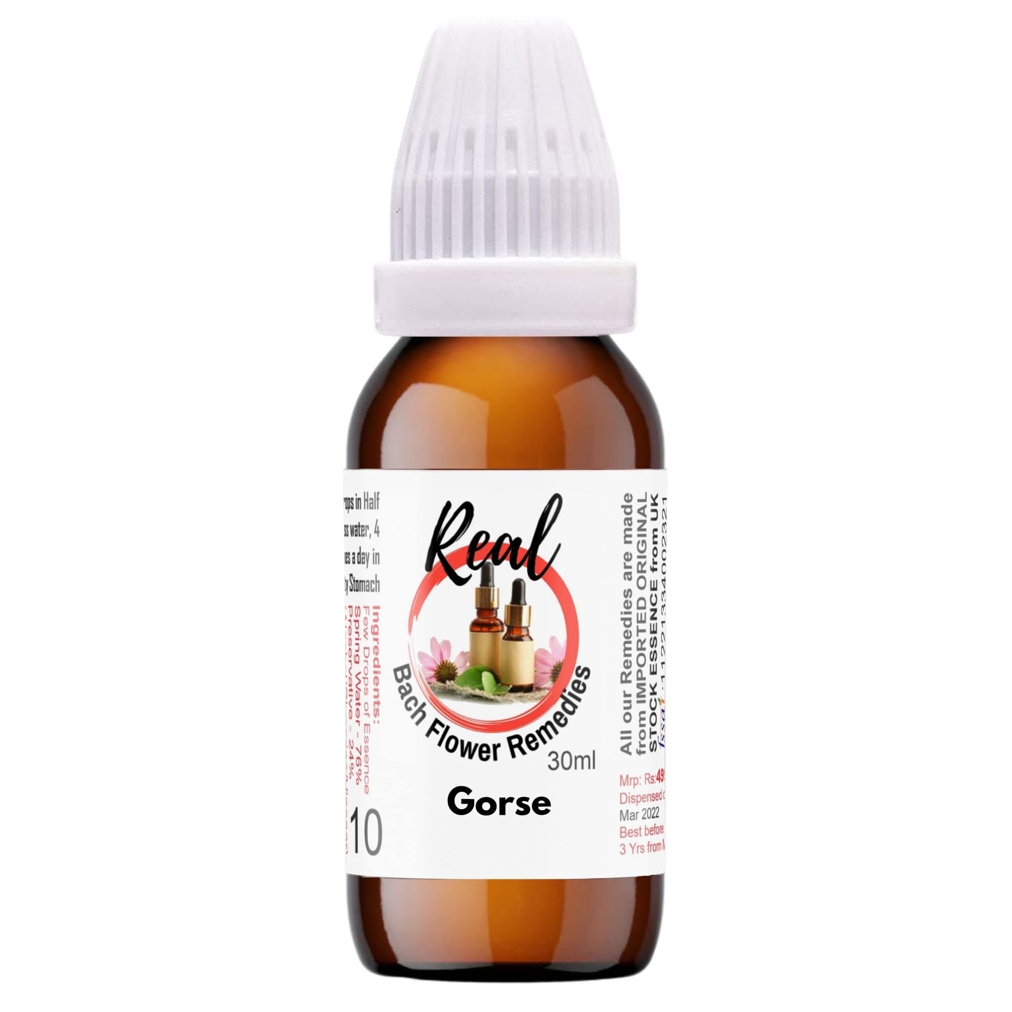 Gorse 30Ml-Original Imported Flower Therapy Remedies By Dr Edward Bach Prepared From The First Concentrate