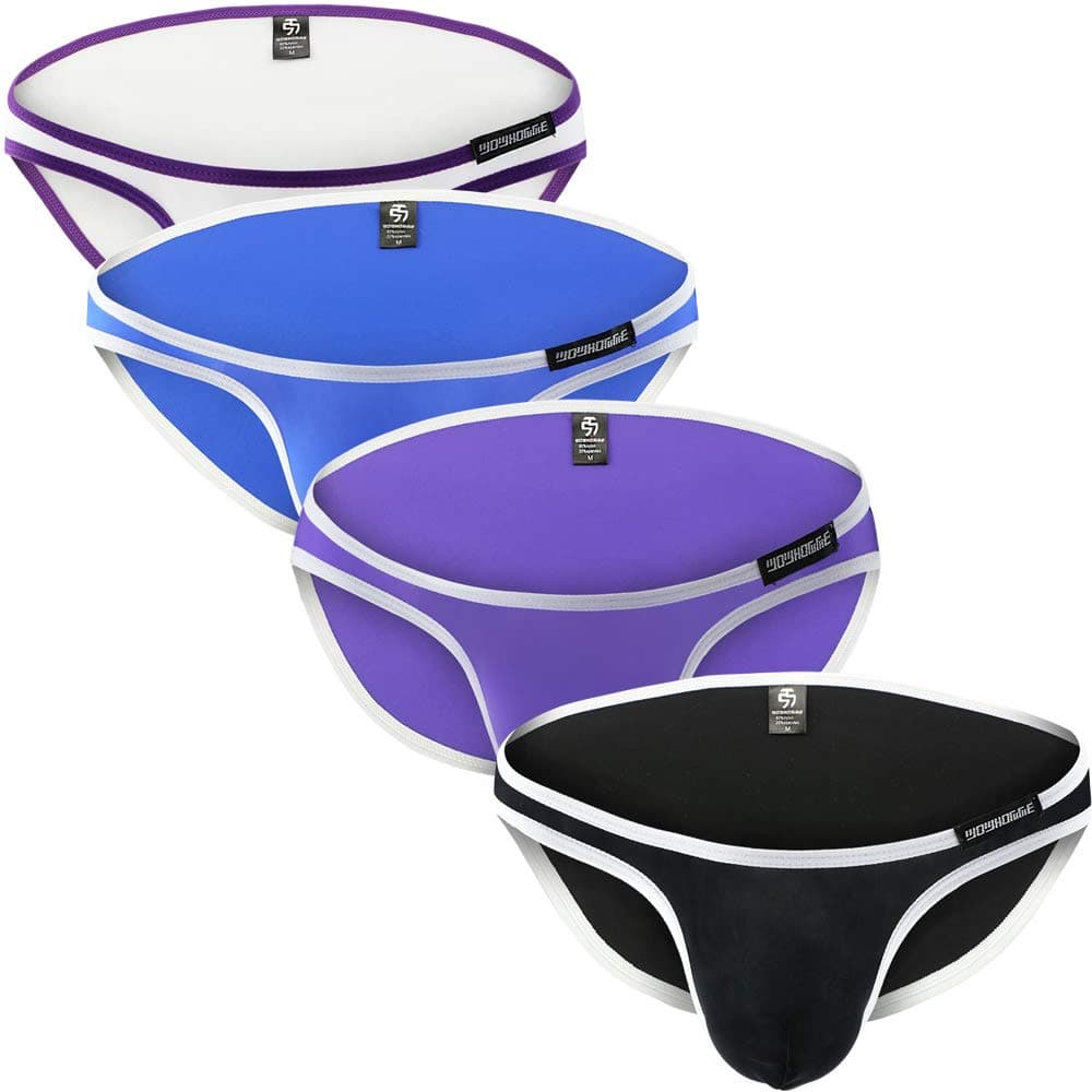 WOWHOMME Nylon Soft Briefs Mens Underwears Comfortable Underpants Wh46