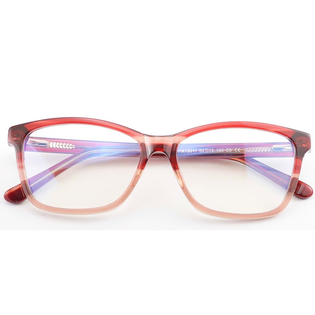 Blue Blocker Glasses for Women, Anti Blue Light Computer Reading Gaming Glasses, Anti Eyestrain UV Filter Lens Acetate Frame Eyeglasses