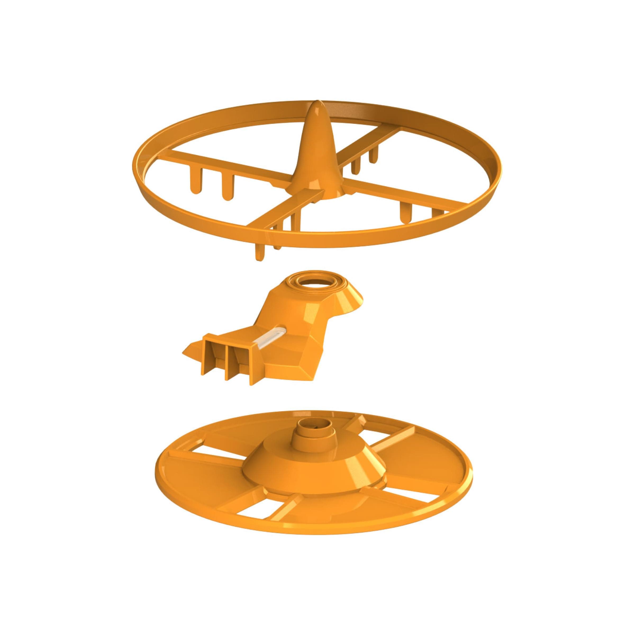 Baby Brezza Formula Pro Advanced Replacement Stirring Wheel, Locking Cover, and Measuring Wheel Set aka Orange Parts