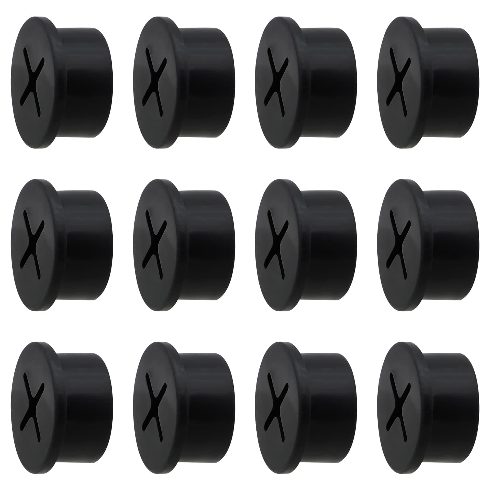 Desk Grommet, 3/4 Inch Flexible Rubber Grommets, Silicone Cable Cord Grommet Wire Hole Cover for Desk, Table and Other Furnitures(12Pack)