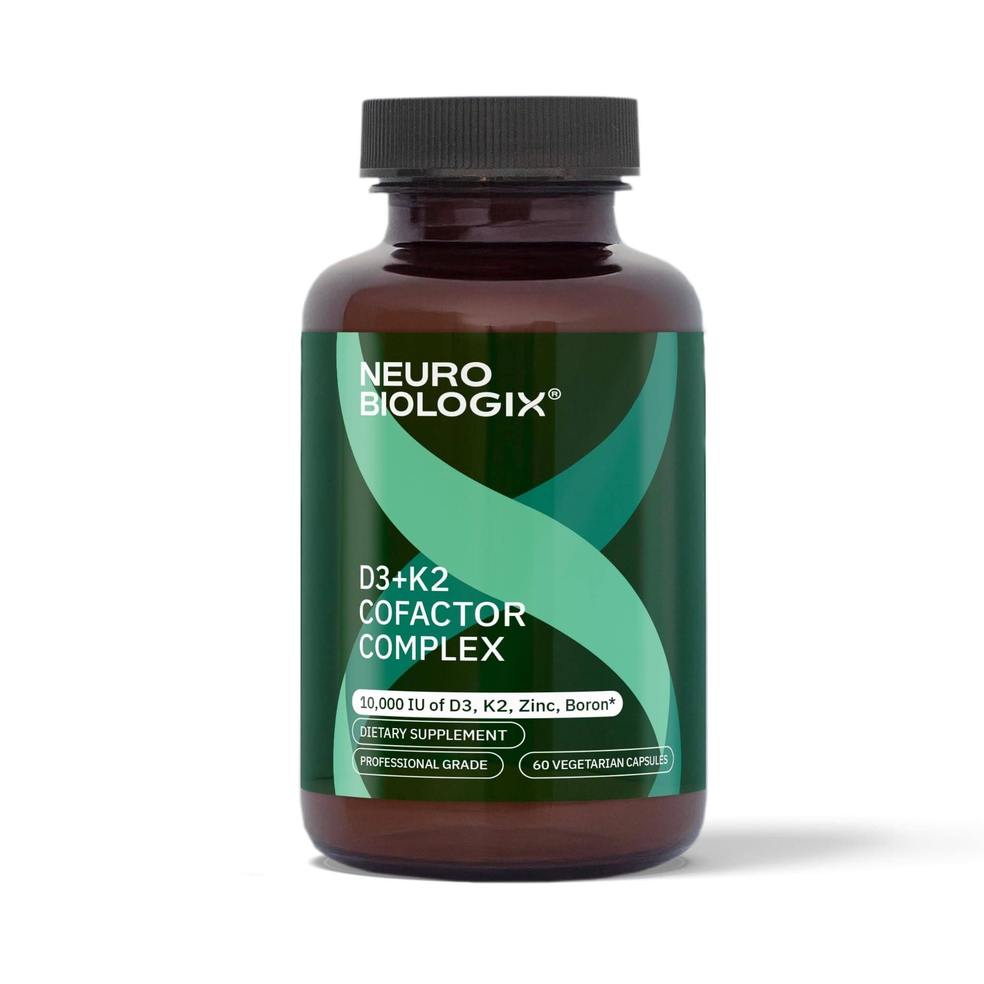 Neuro biologix Vitamin D3 + K2 Cofactor Complex (10,000 IUs / 45 mcg) - 60 Capsules by