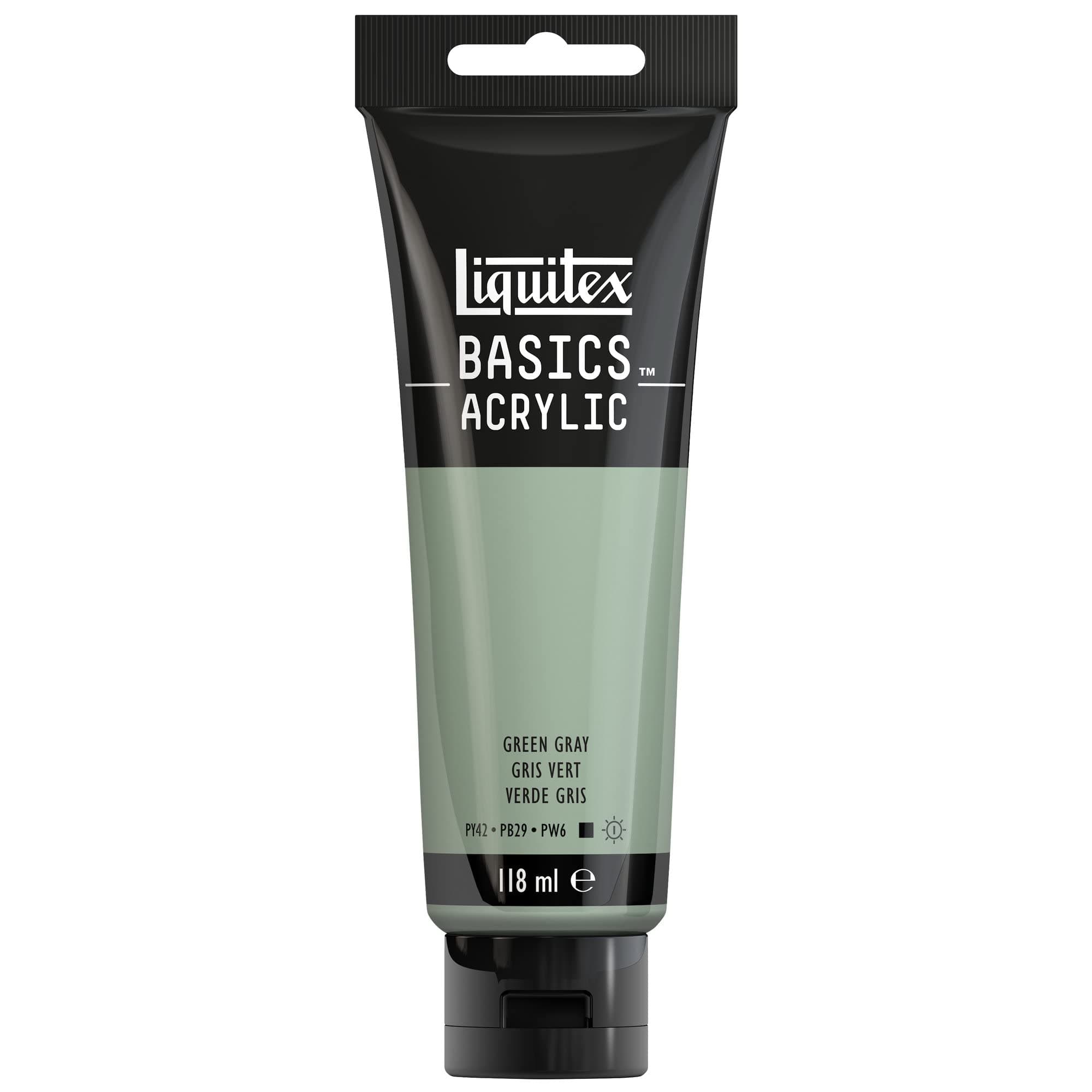 Liquitex Basics Acrylic Paint, Green Gray, 118 ml (Pack of 1)