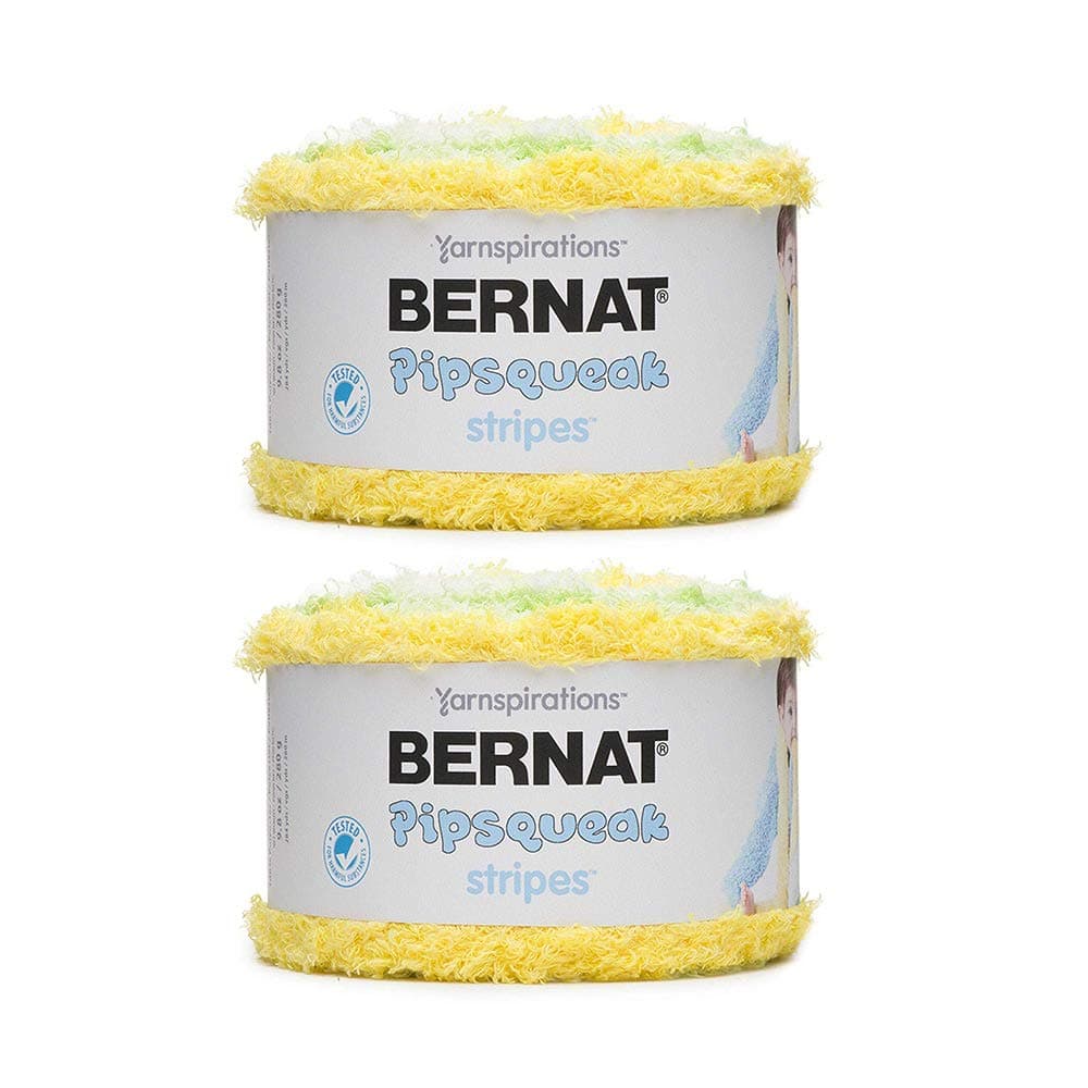 K-Musculo DLCUEL Bernat Pipsqueak Stripes Yarn, Daffodil 2-Pack