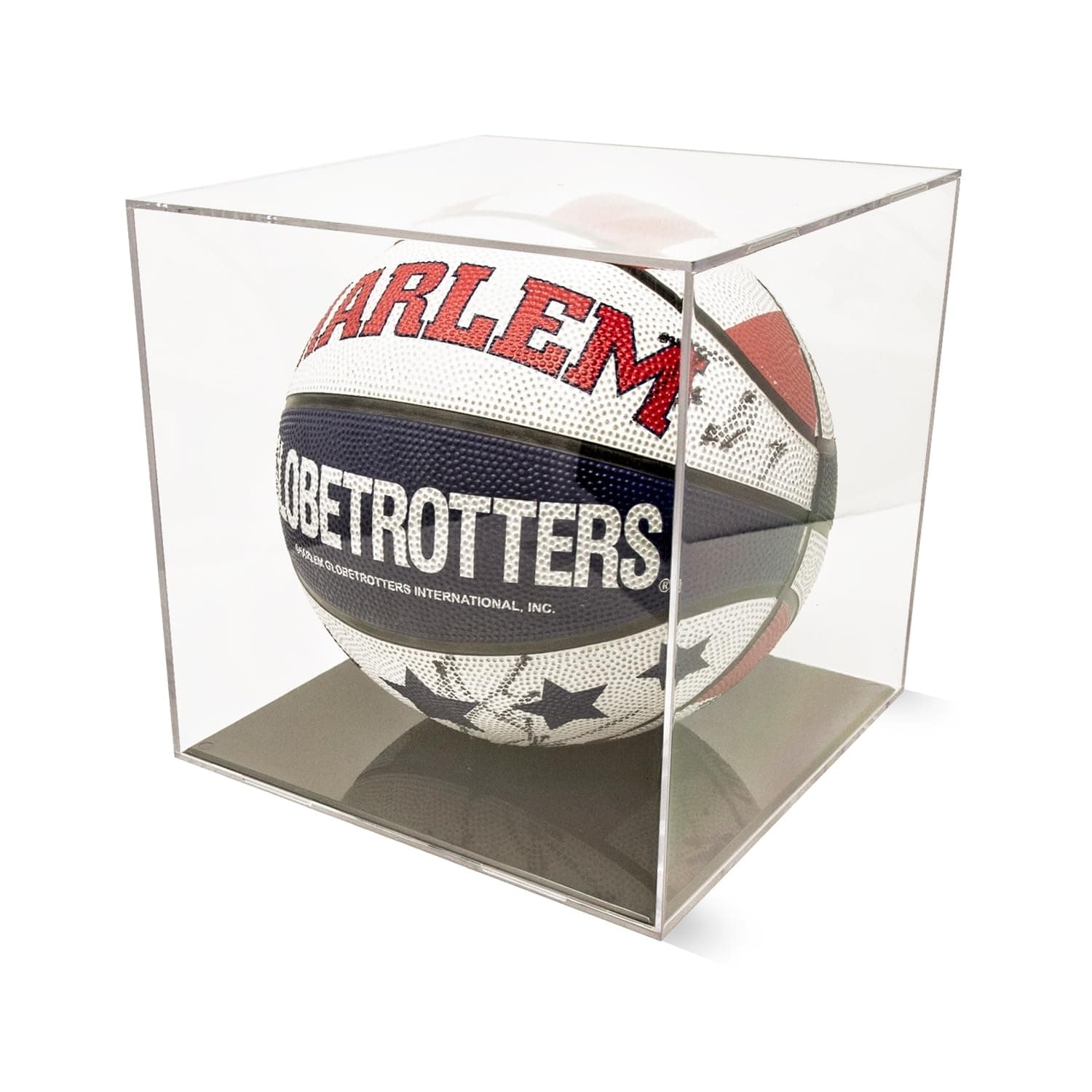 BallQube Basketball Display Case Autograph Display Cube Memorabilia Display Square Clear Holder Box