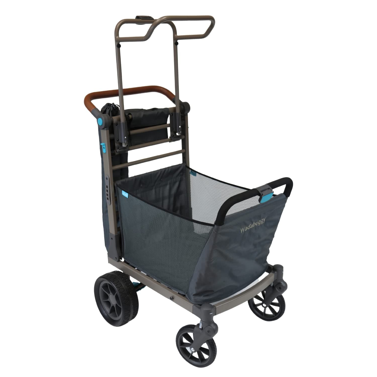 Wadabuggy Beach Foldable Cart - Collapsible & Folding Cart with Wheels for Sand & All Terrain - Foldable Wagon for Beach, Grocery, Heavy Duty