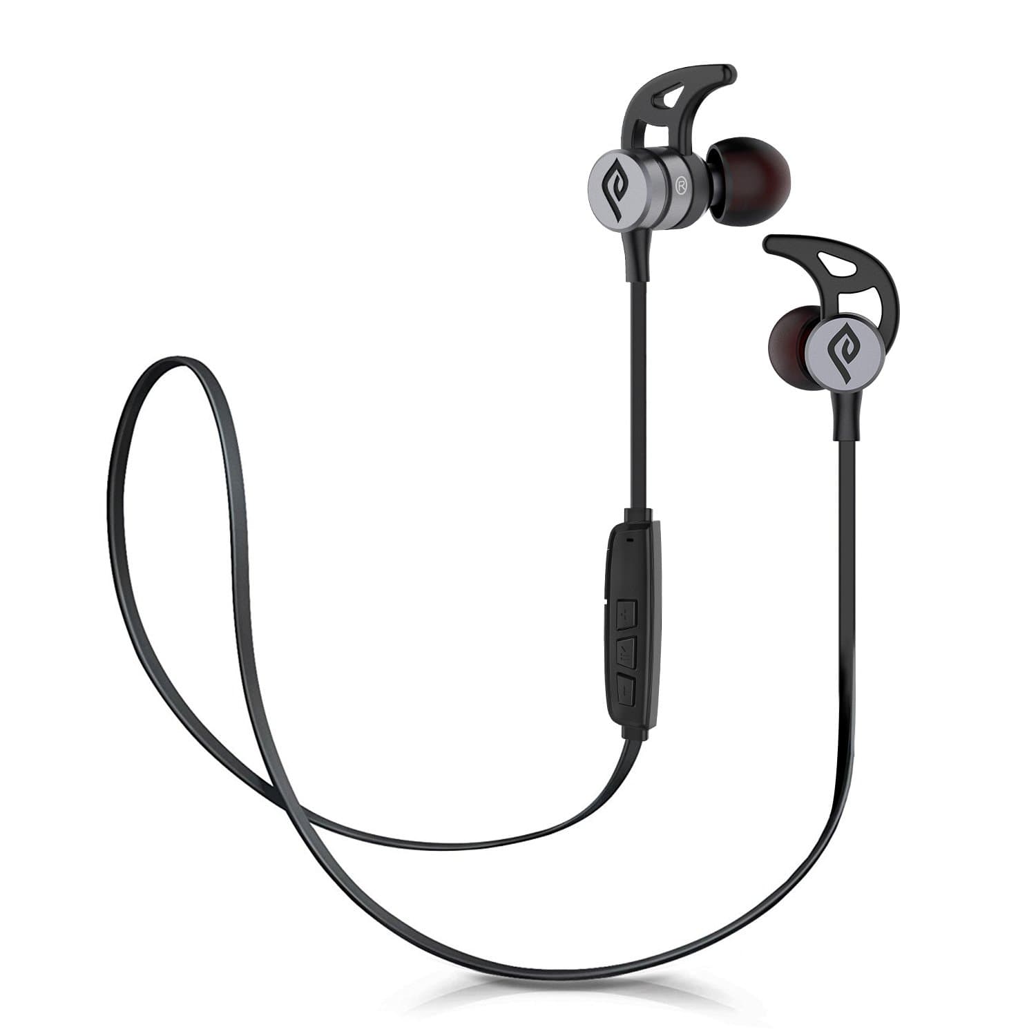 Parasom A1 Magnetic Bluetooth Headphones, V4.1 Wireless Stereo Bluetooth Earphones Sport Headset in-Ear Noise Isolation Headphone Earbuds for Gym Running -Sweatproof, Microphone (Black)