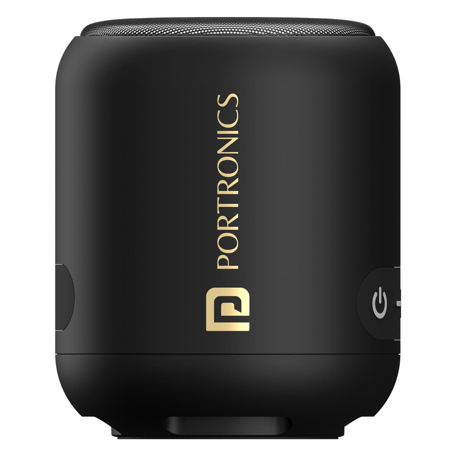 Portronics SoundDrum 1 12W TWS Portable Bluetooth Speaker with Powerful Bass, Bluetooth 5.3V, 360° Surround Sound, USB Drive in, Type C Fast Charging(Black)