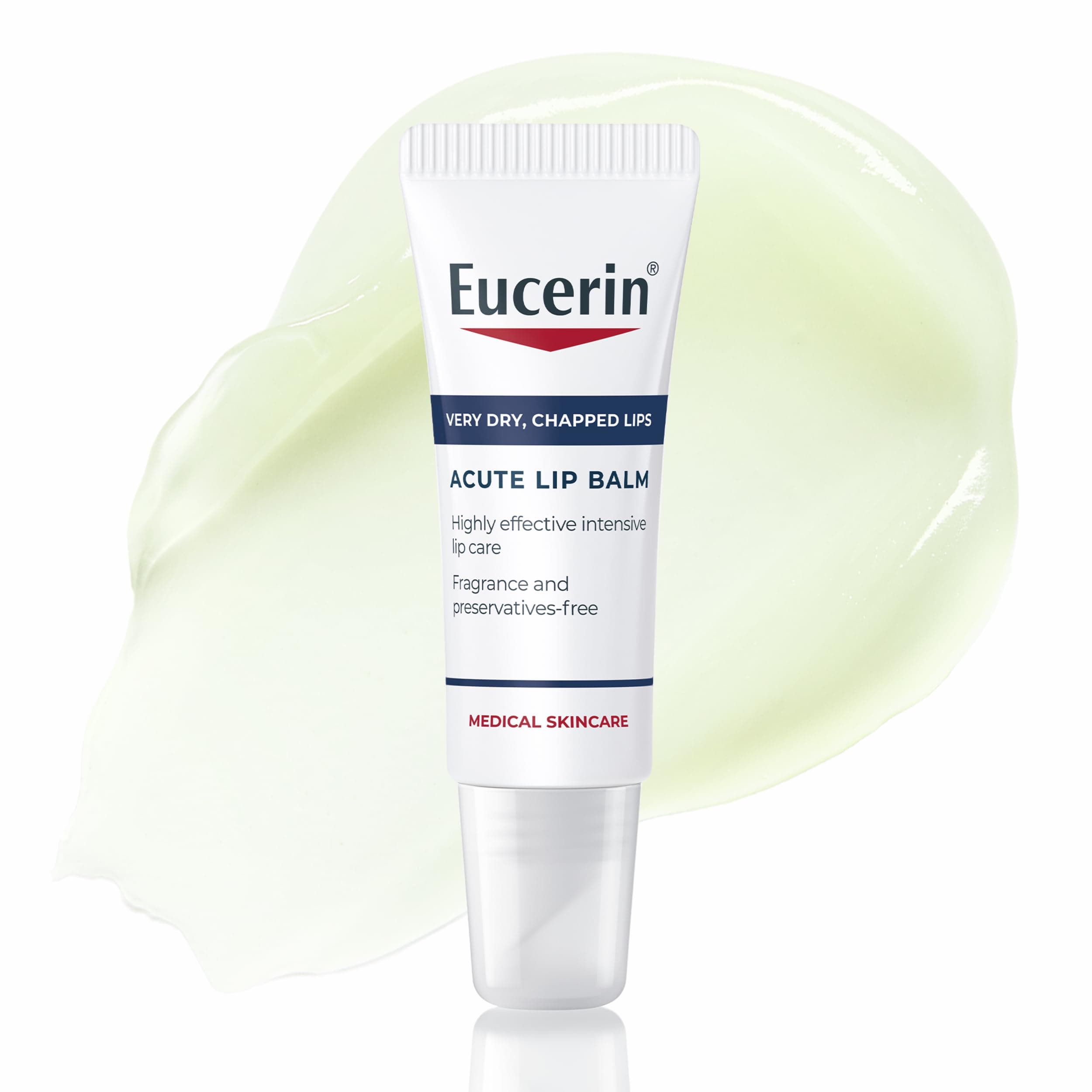 Eucerin Acute Lip Balm 10ml, Nourishing Lip Care for Very Dry, Chapped Lips, Dry Lips Treatment with Ceramides and Natural Ingredients