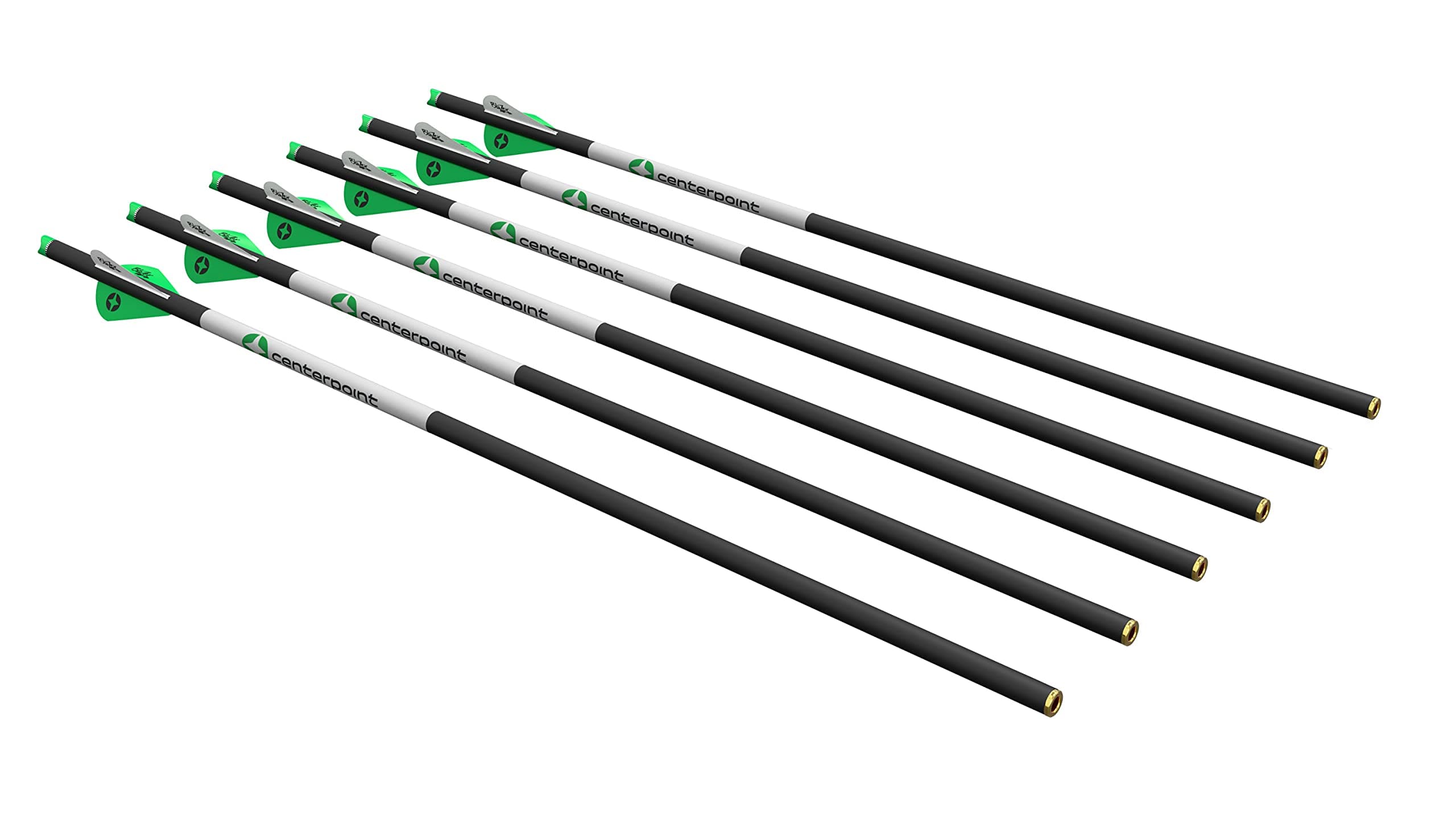 Carbon Arrows 400 Grain 20-Inch 6-Pack - .003 Straightness Tolerance with Half Moon Nocks and Blazer Vanes