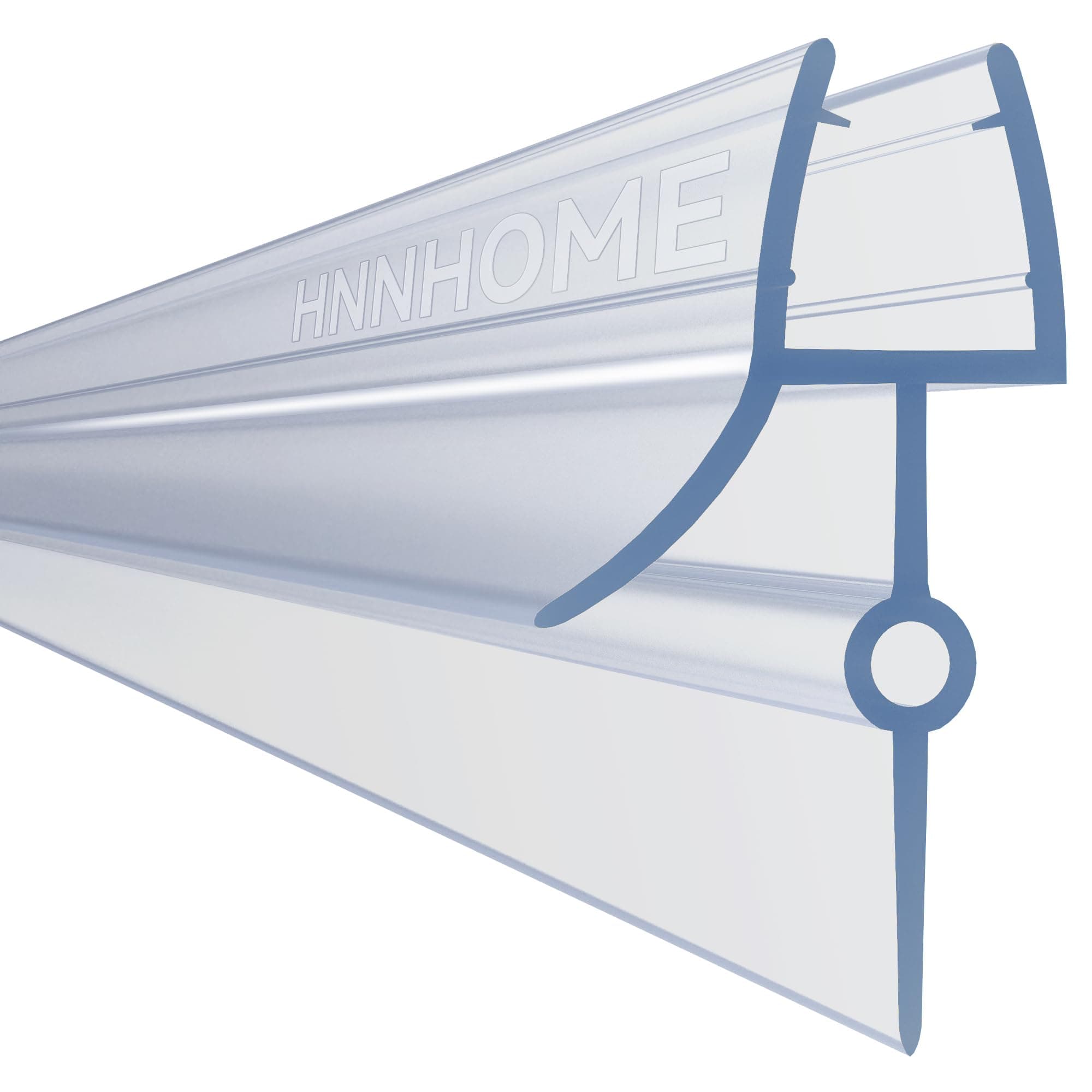 HNNHOME® Bath Shower Screen Door Seal Strip for 6-8 mm Glass Up to 28 mm Gap