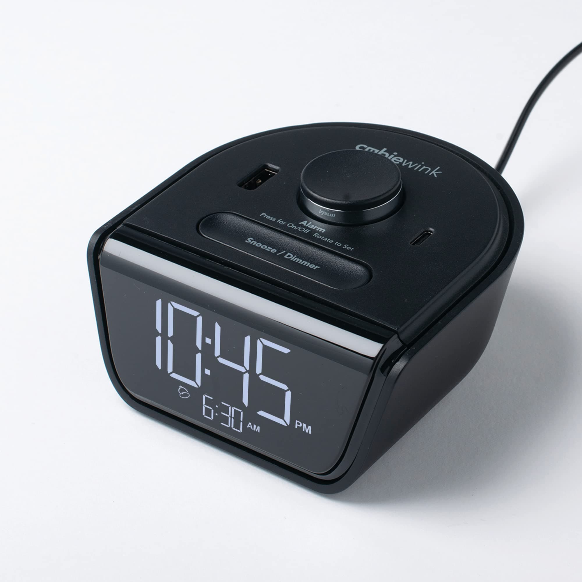 Brandstand CubieWink - Charging Alarm Clock with USB Ports
