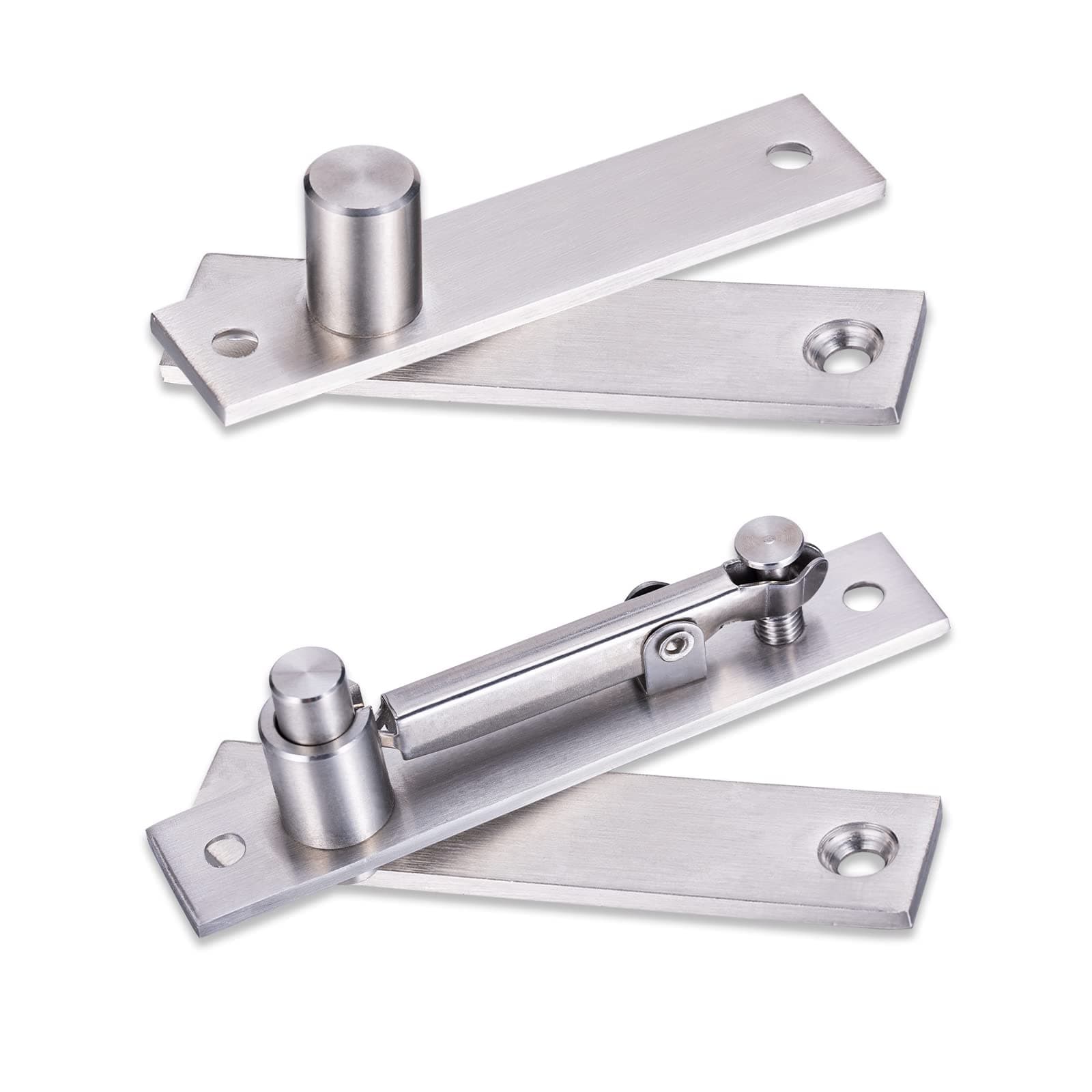Heavy Duty Pivot Hinge for Wood Door - HBL' Stainless Steel Hidden Door Hinge for Secret Door, with 360 Degree Rotation, Invisible Pivot Door Hardware for Bookshelf.