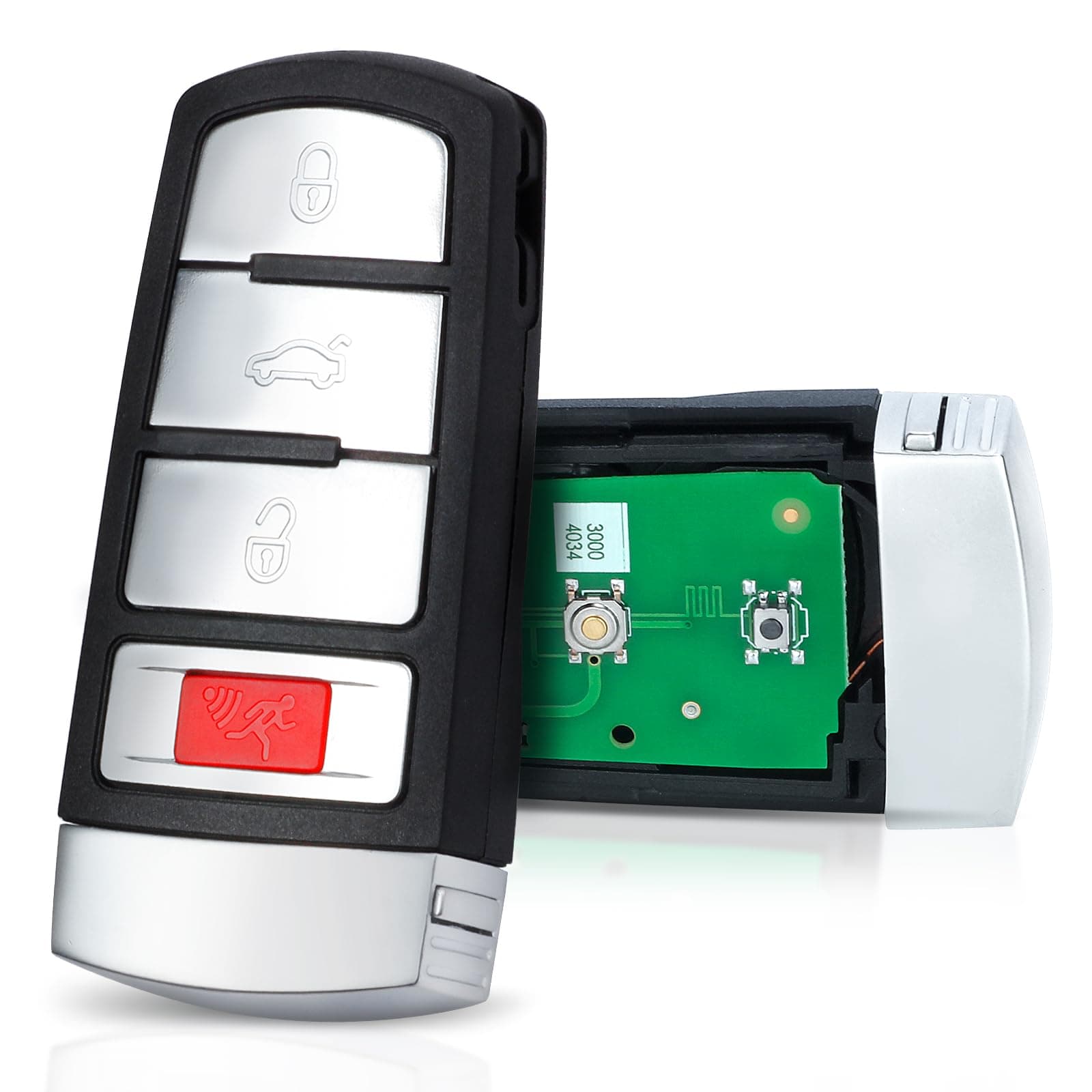 Aichiyu NBG009066T Keyless Entry Remote Control Car Key Fob Replacement for Volkswagen VW Passat 2006-2013 | CC 2009-2015 4 Buttons 315Mhz ID48 Chip HLO 3C0 959 752 N BB AE AM