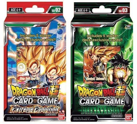 Dragon Ball Super Cross Worlds Starter Decks: Extreme Evolution and Dark Invasion