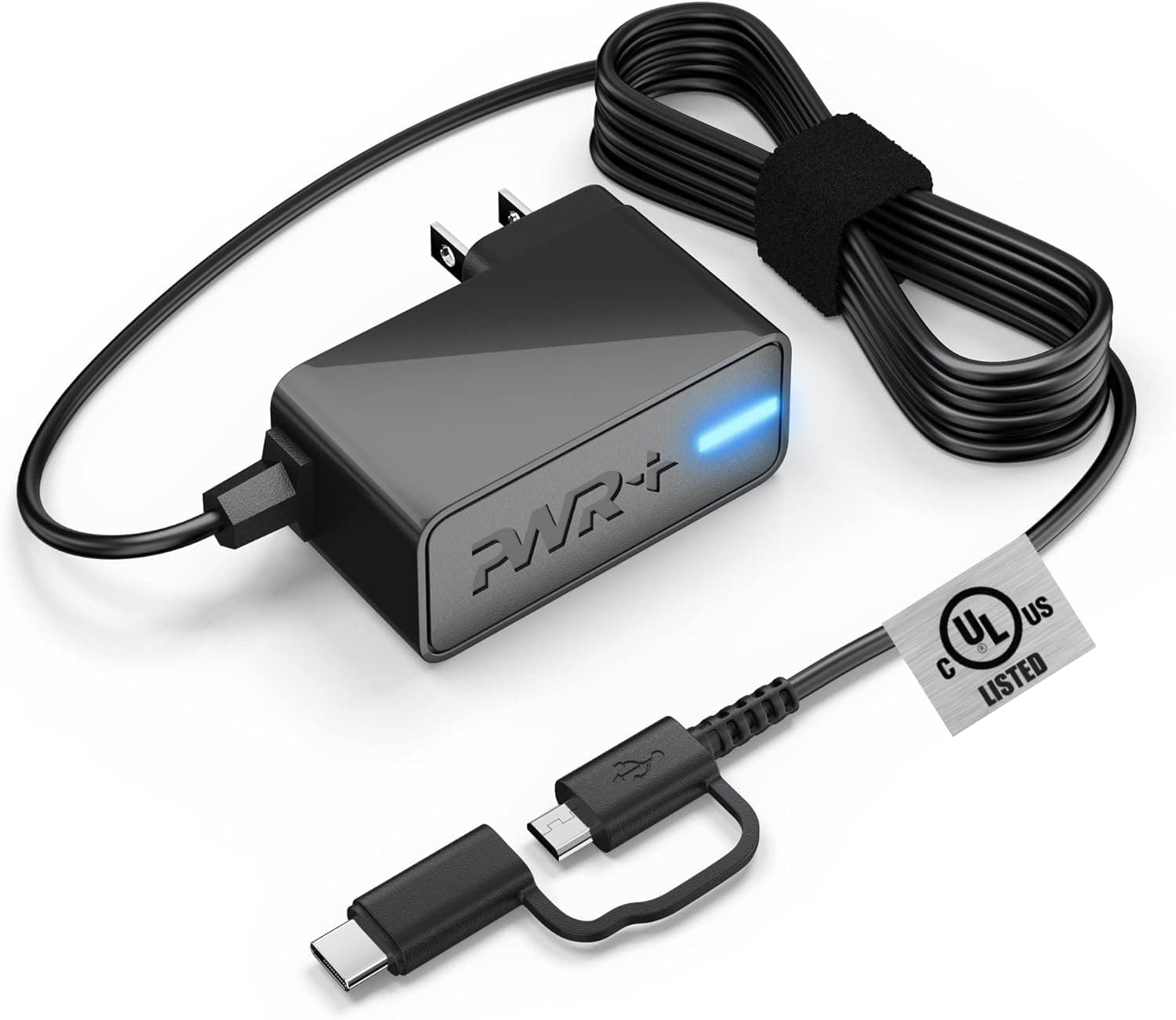 Power Adapter for Asus Transformer Book T100 Charger: UL Listed 6.5 Ft Extra Long Power Cord T100TA T100TAM T100TAF T100HA T101HA; Mini T102HA; MeMO Pad 7 8 10 MG10 MG103C TF103C TF0310C