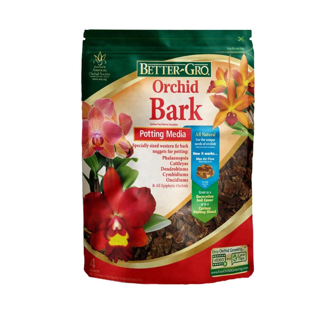 BETTER GRO Sun Bulb 4-Quart Orchid Bark