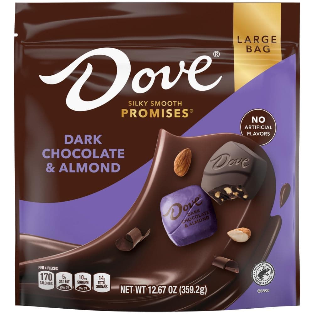 DOVE PROMISES DARK CHOCOLATE ALMOND, PACKAGING MAY VARY
