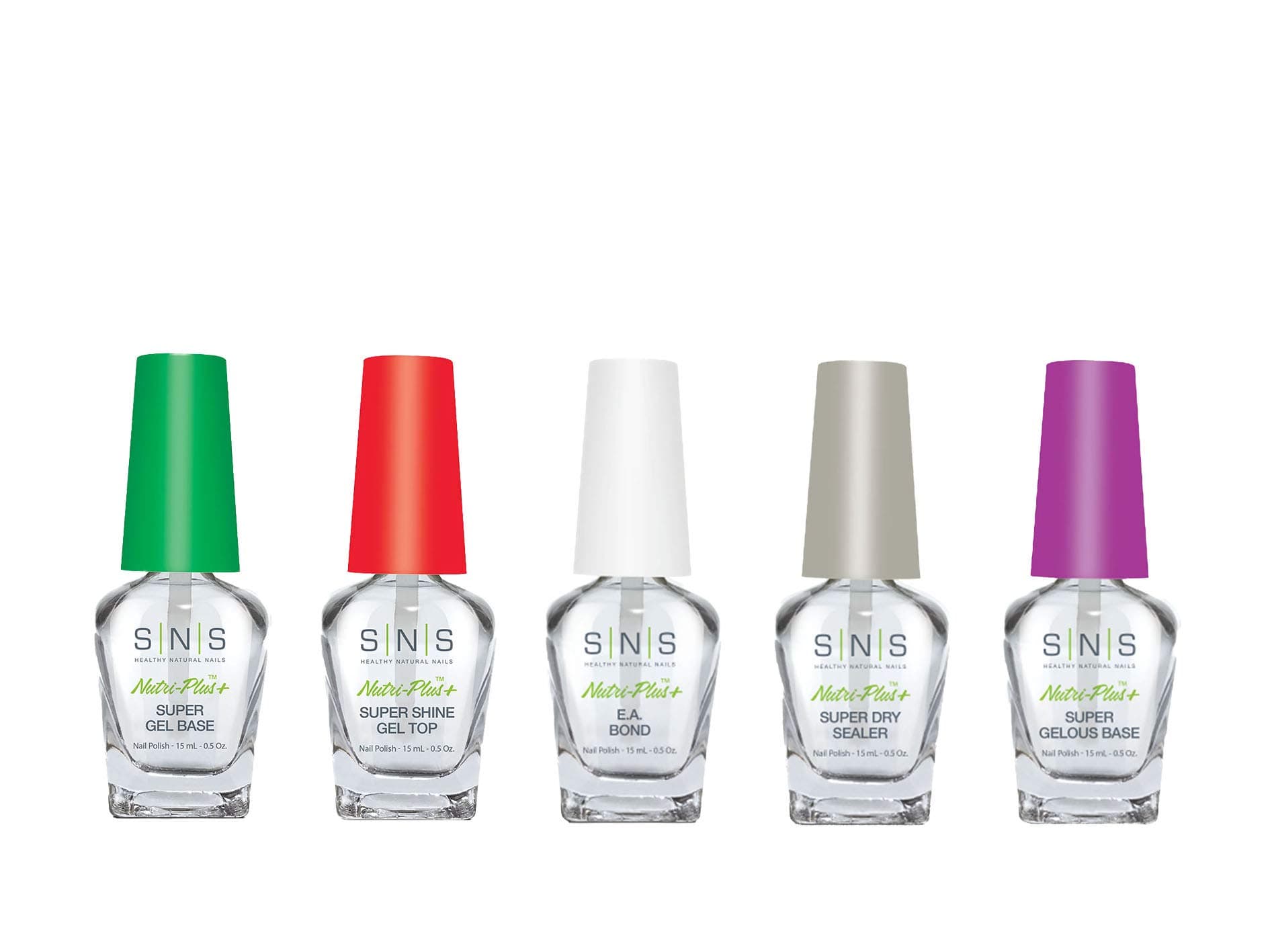 Gel dipping powder (set of 5) Gel Base, Gel top, EA Bond, Sealer Dry, Gelous Base