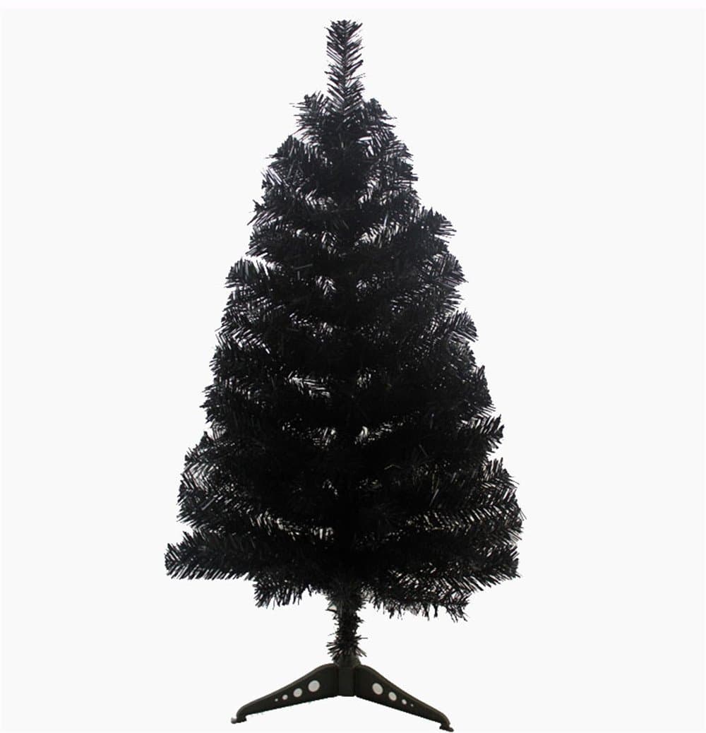 KUPARK3ft Christmas Tree Artificial with Plastic Stand Home Office Christmas Holiday Decoration, Black